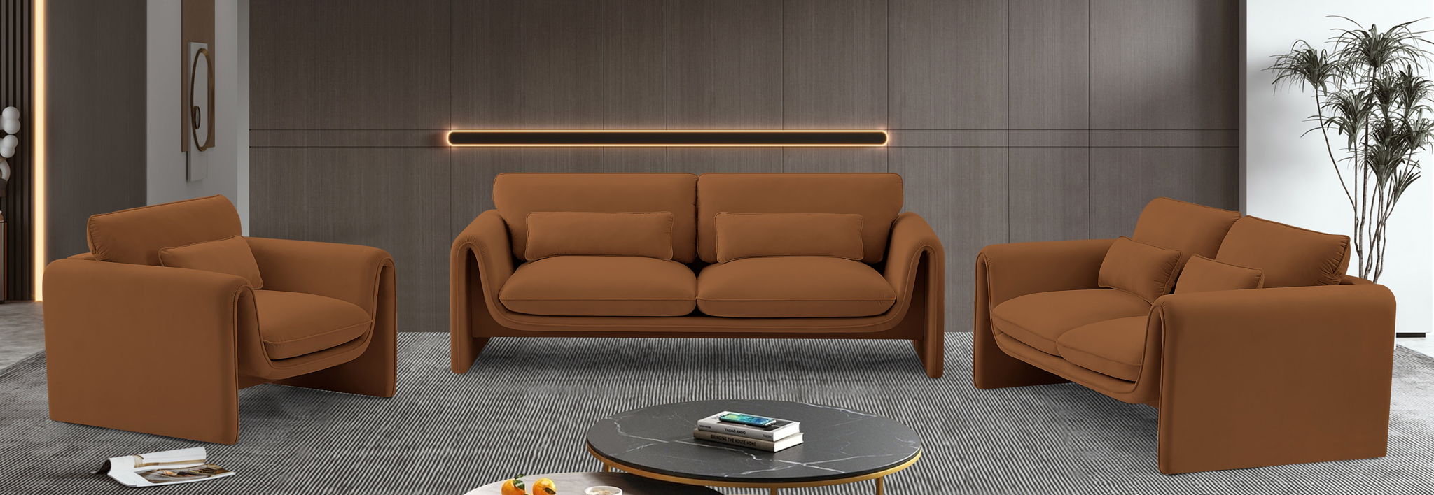 Sloan - Loveseat - Saddle