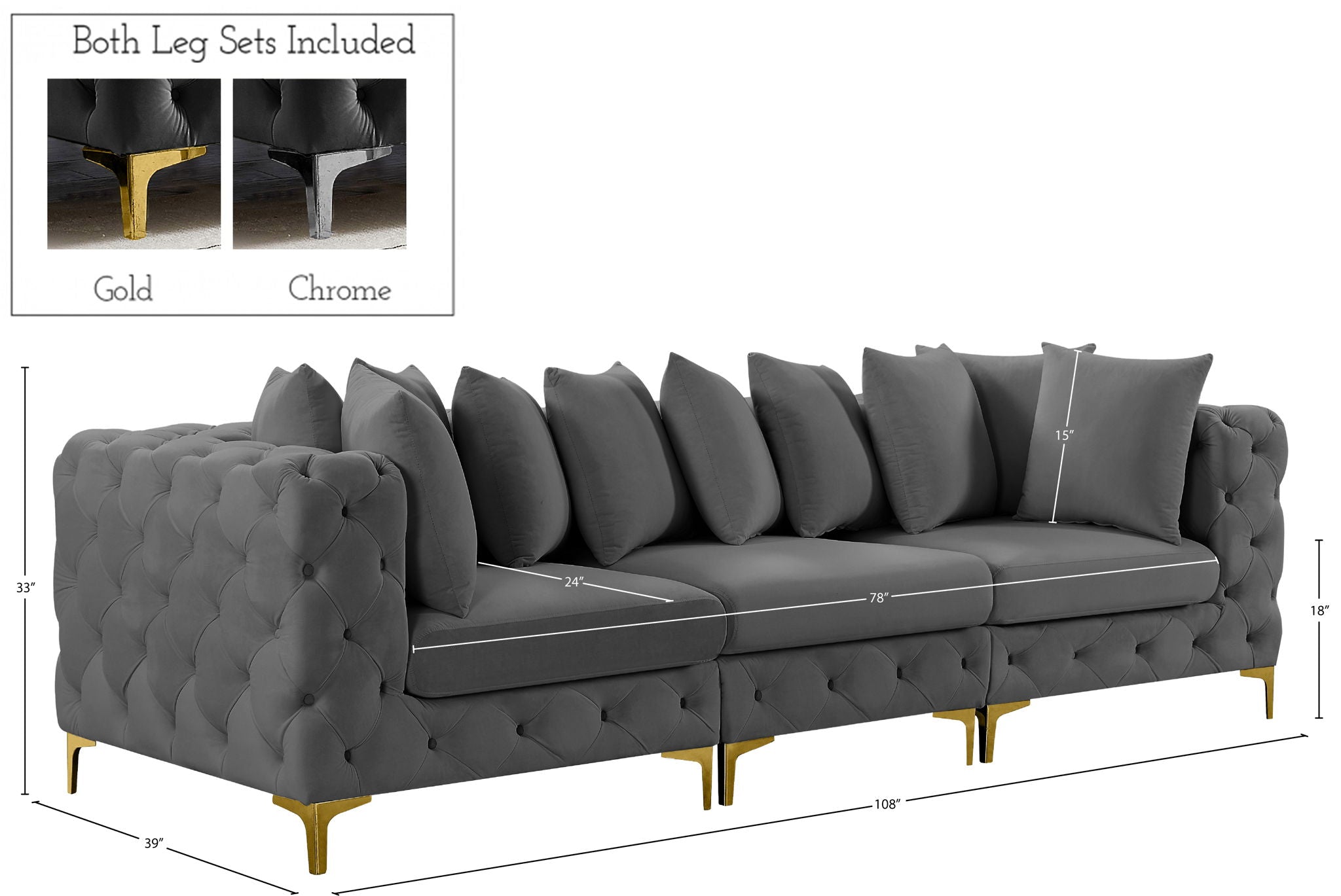 Tremblay - Modular Sofa - 3 Seats