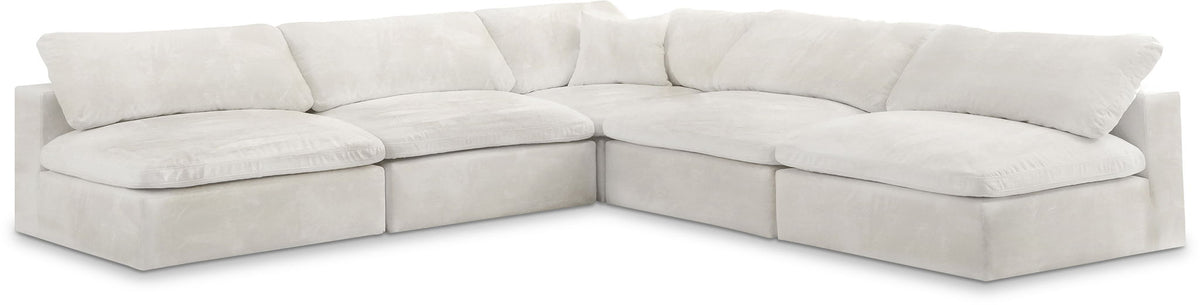 Cozy - 5 Piece Modular Corner Armless Sectional