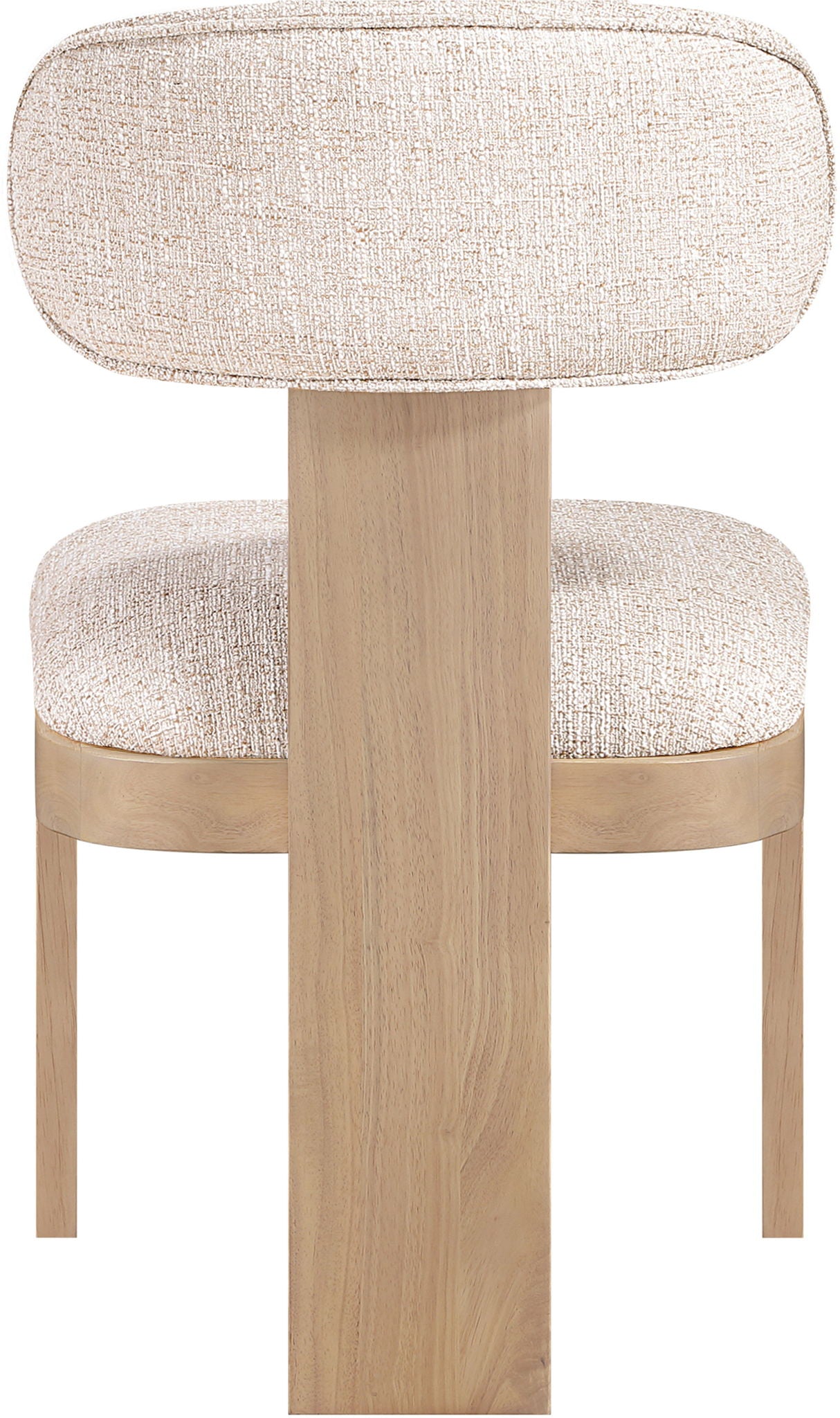 Timbra - Linen Textured Fabric Upholstered Dining Chair (Set of 2) - Natural Base