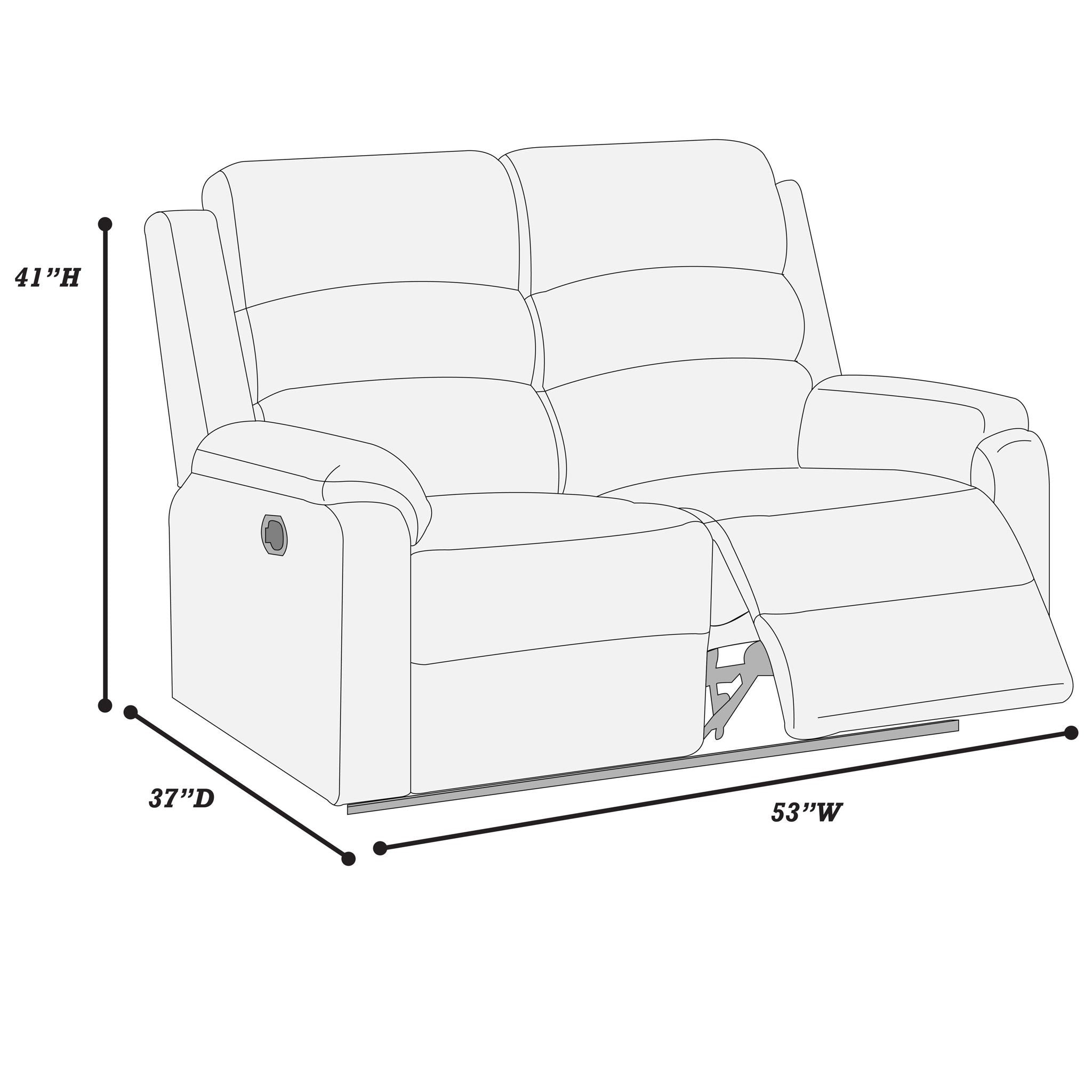 Modern Motion Loveseat