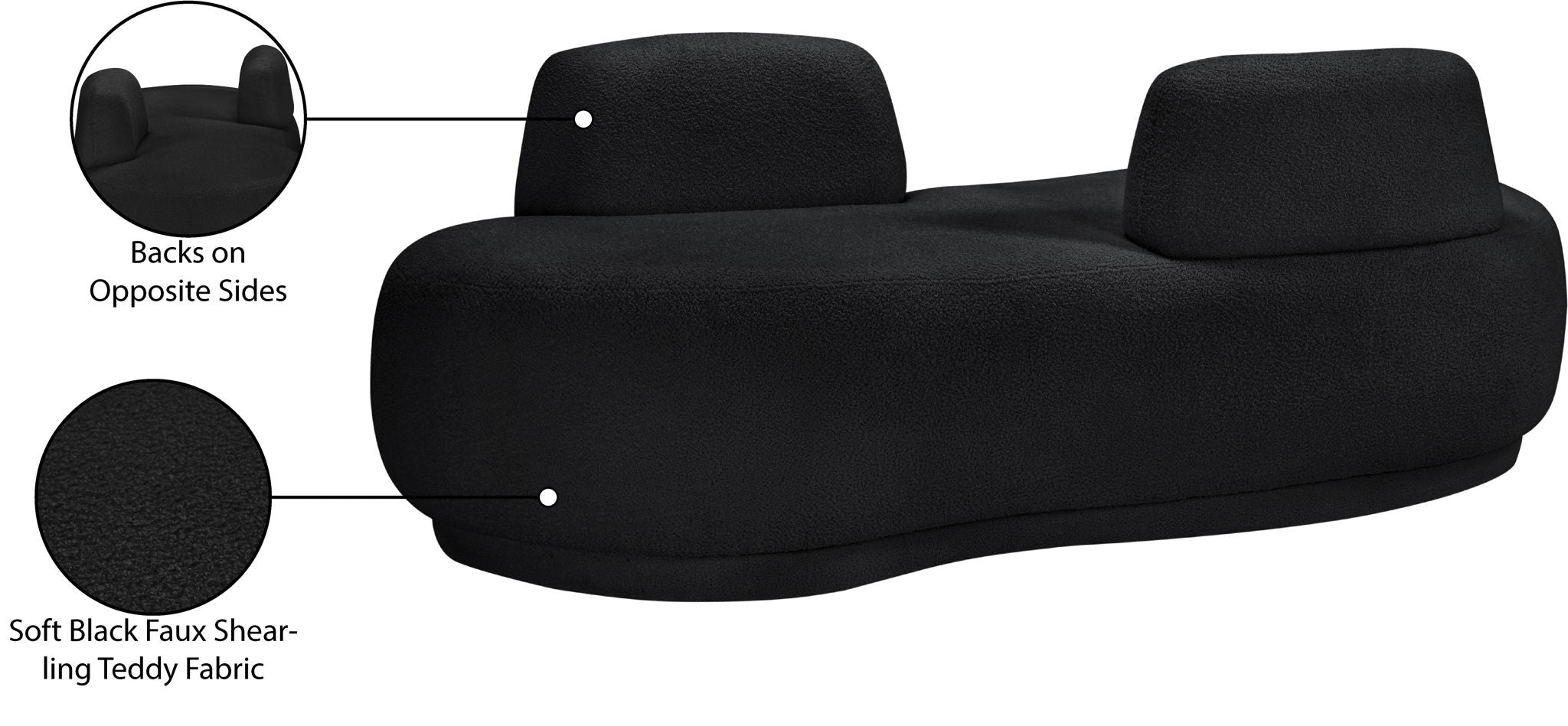 Argyle - Teddy Fabric Chaise / Loveseat