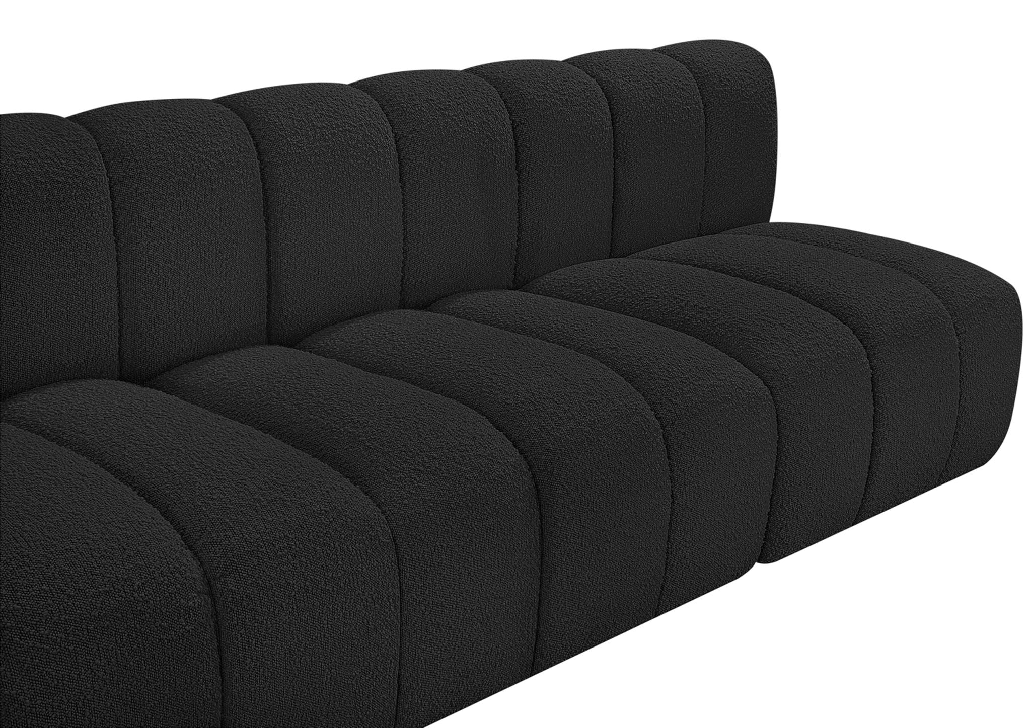 Arc - Boucle Fabric 4 Seats Modular Sofa