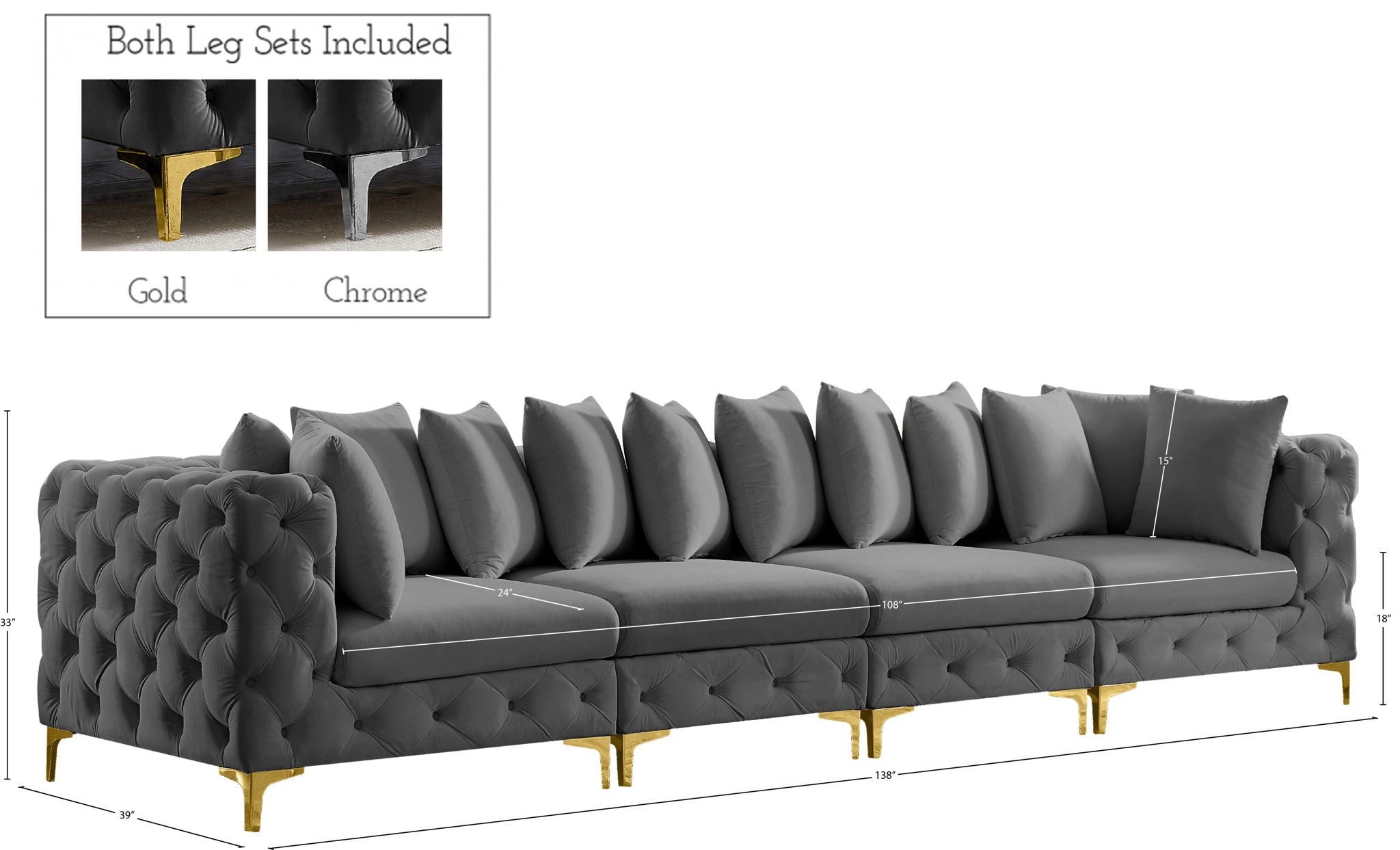 Tremblay - Modular Sofa - 4 Seats