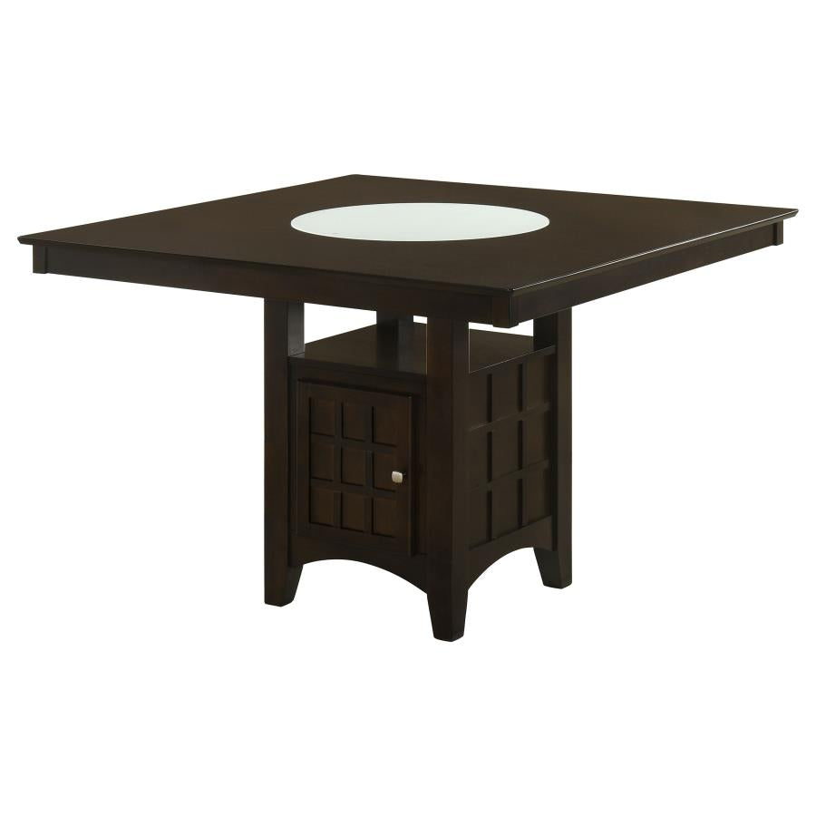 Gabriel 7-Piece Upholstered-Back Counter Height Dining Set Cappuccino