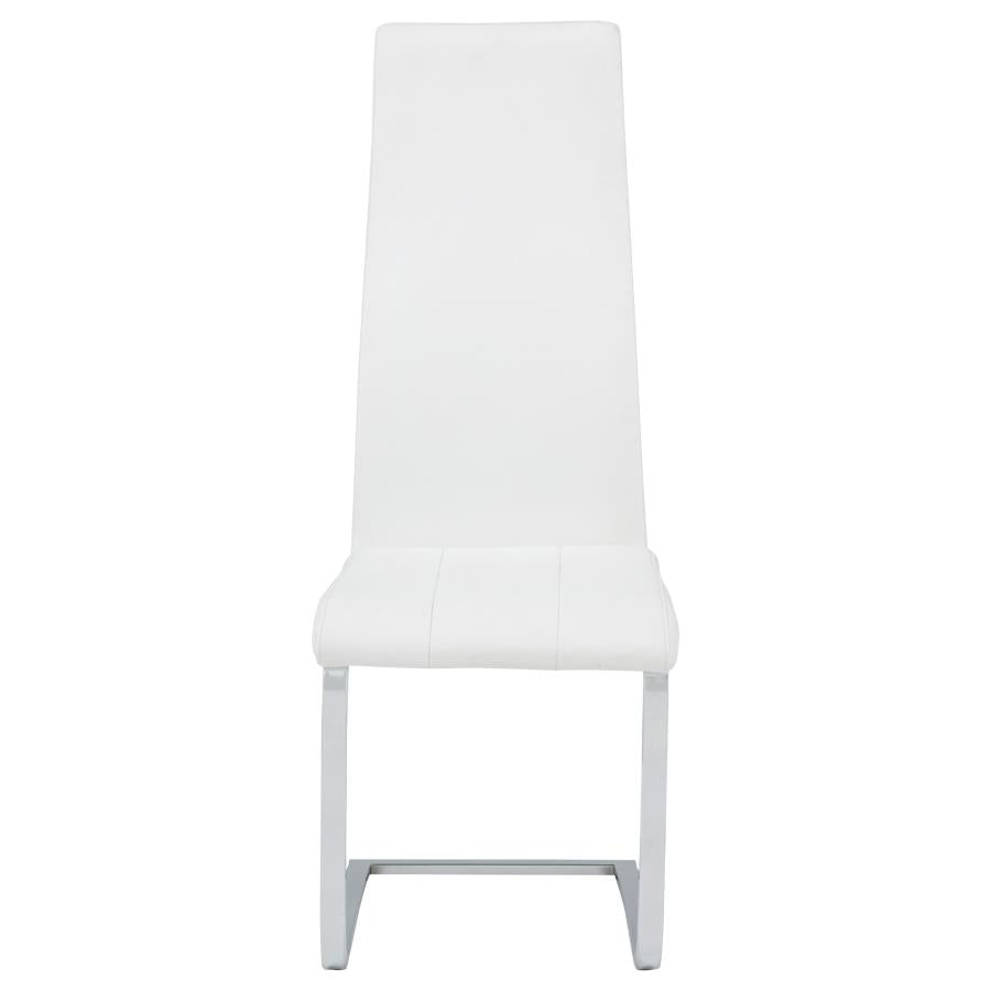 Montclair Upholstered Dining Side Chair White (Set of 4)