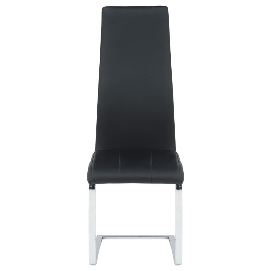 Montclair Upholstered Dining Side Chair Black (Set of 4)