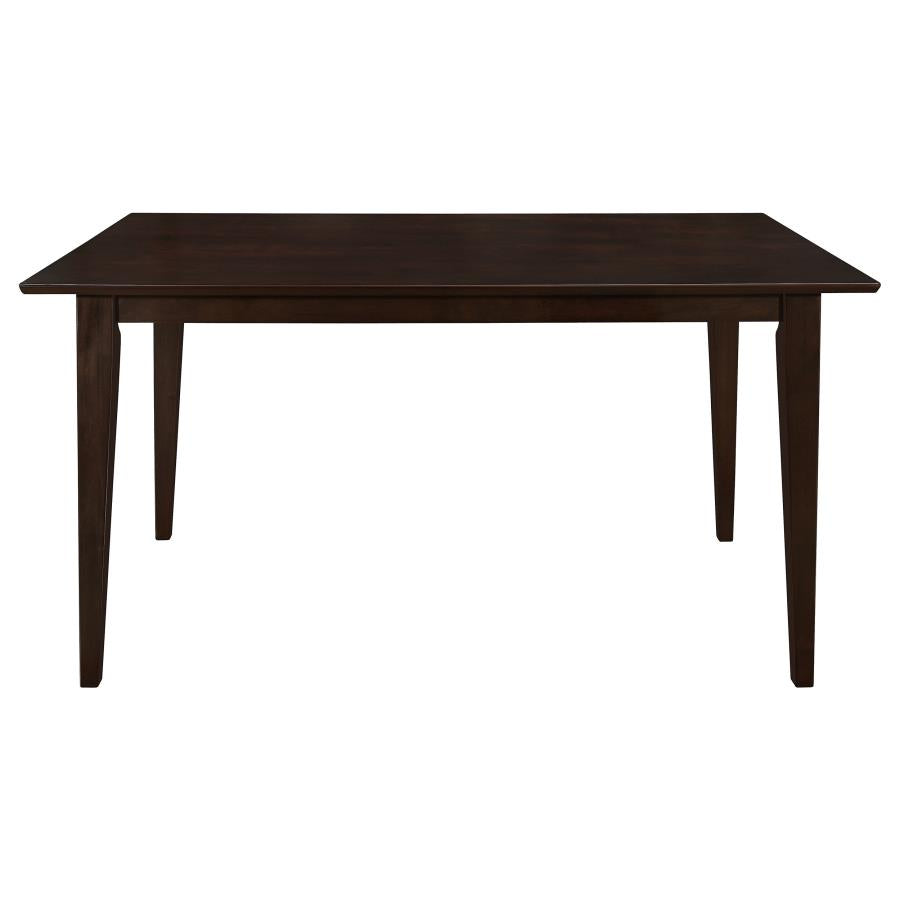 Gabriel 5-Piece Upholstered-Back Rectangular Dining Set Cappuccino