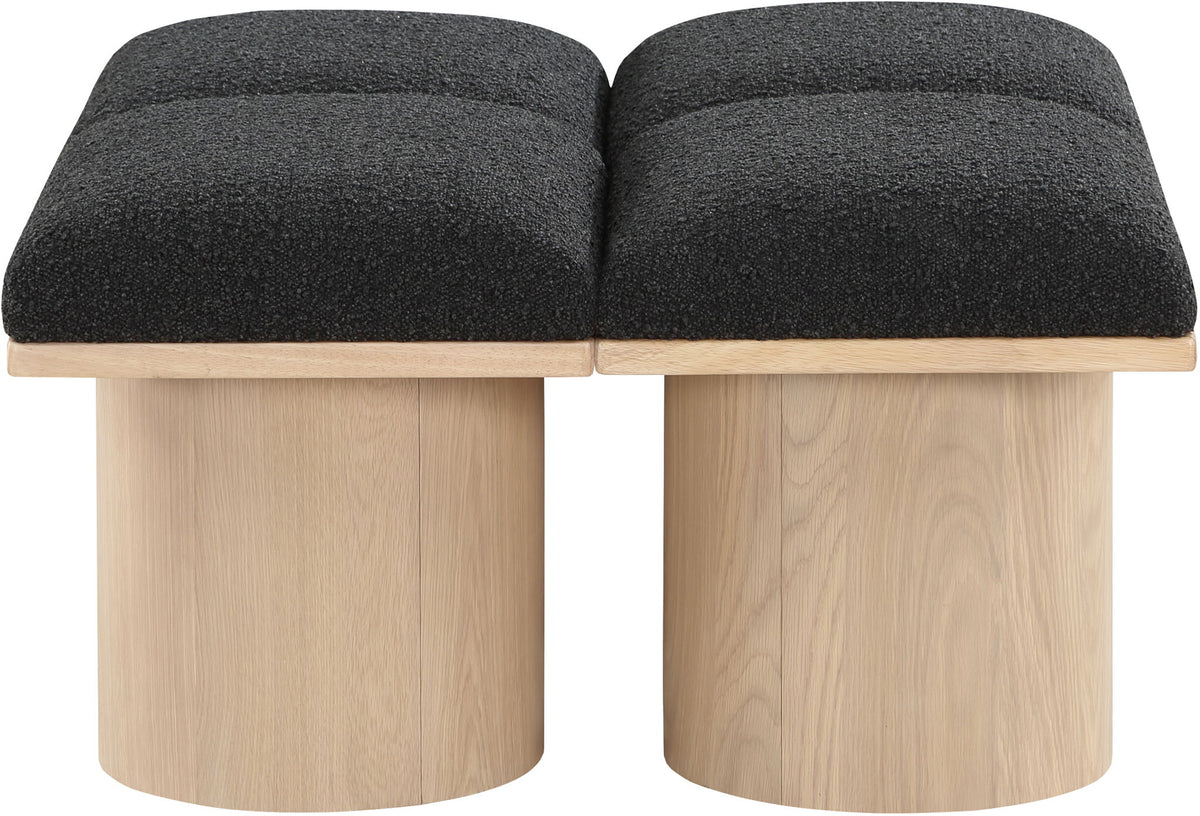 Pavilion - 4 Piece Modular Bench With Natural Base