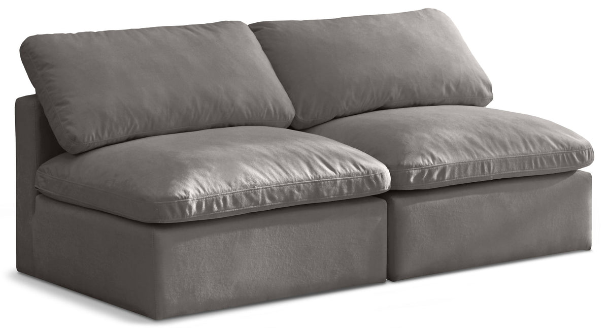 Plush - Modular Armless 2 Seat Sofa