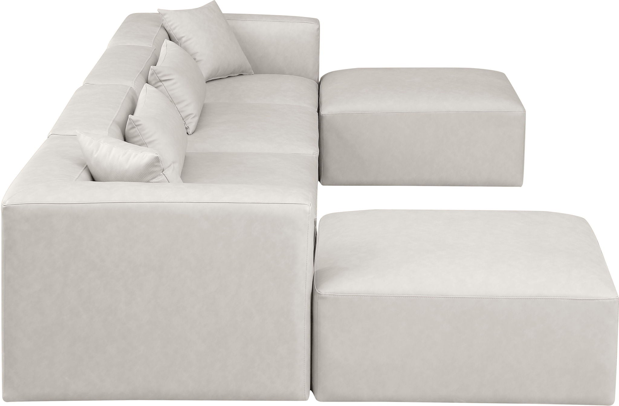 Cube - 6 Piece Modular Double Chaise Sectional