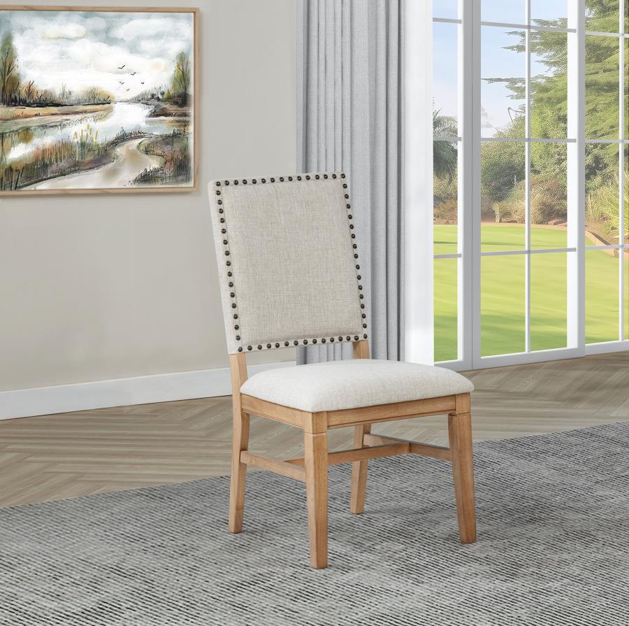 Middleton Upholstered Dining Side Chair Beige (Set of 2)