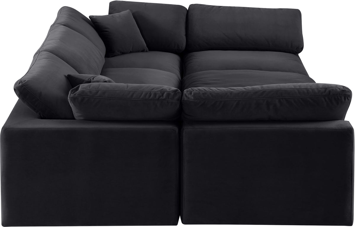 Comfy - 6 Piece Velvet Sectional