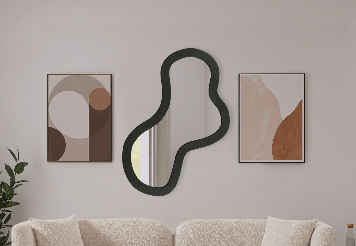 Oblique - Mirror - Wood