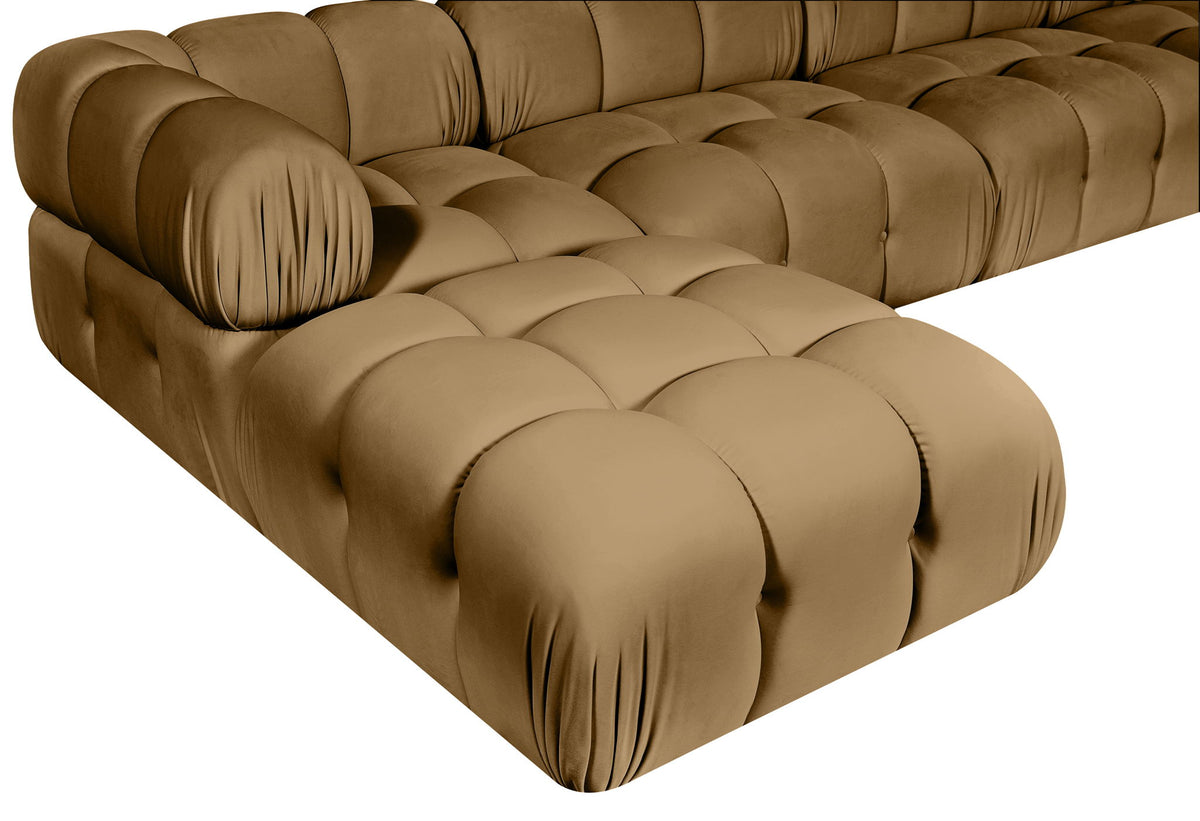 Orin - Fabric Velvet 5 Piece Modular Sectional