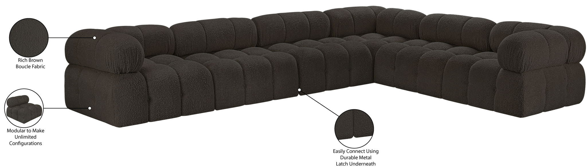 Ames - 6 Piece Modular Corner Sectional