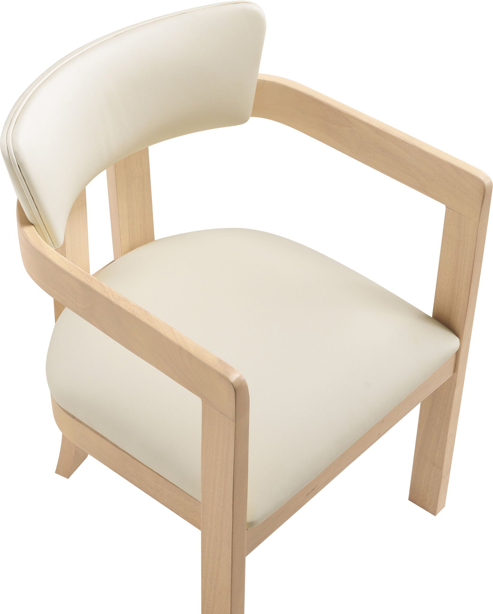 Lavrin - Vegan Leather Dining Arm Chair (Set of 2) - Natural Base