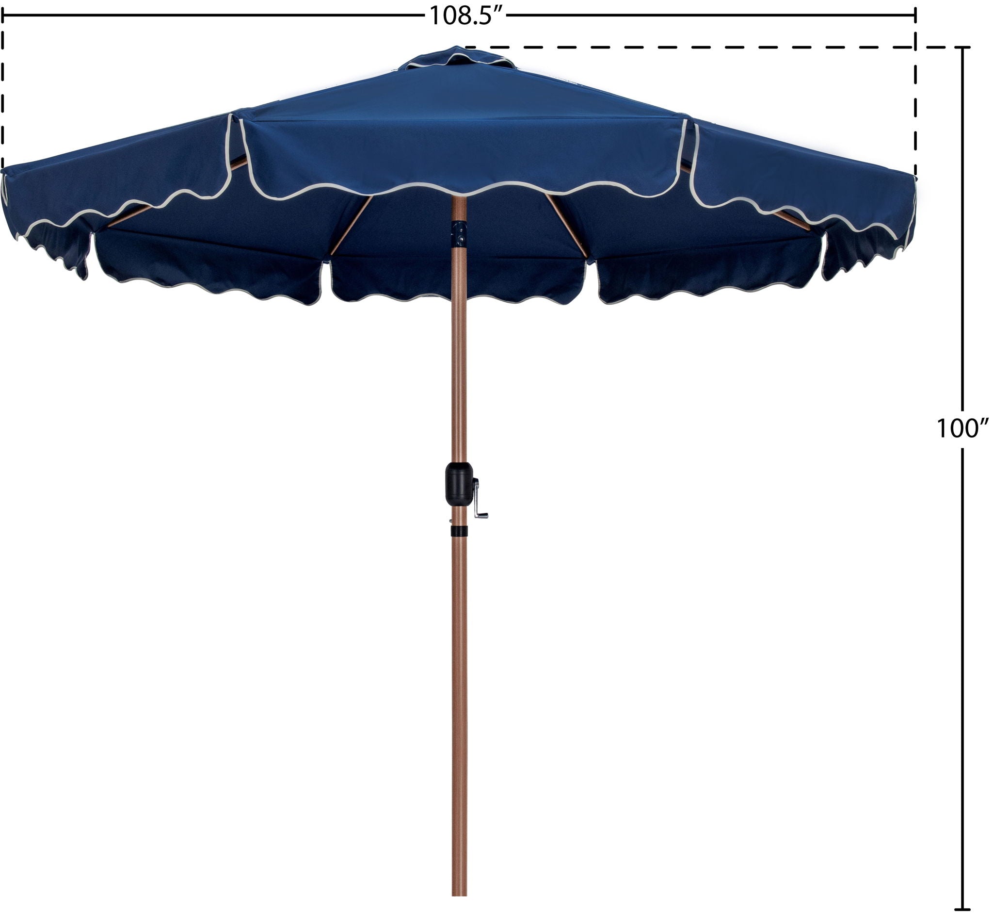 Amalfi - Patio Umbrella - Light Brown Pole