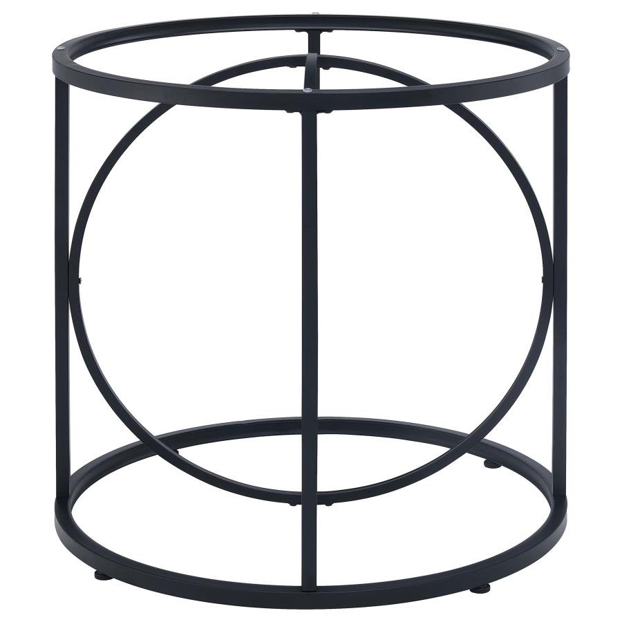 Levy Loop Metal Dining Table Base Matte Black