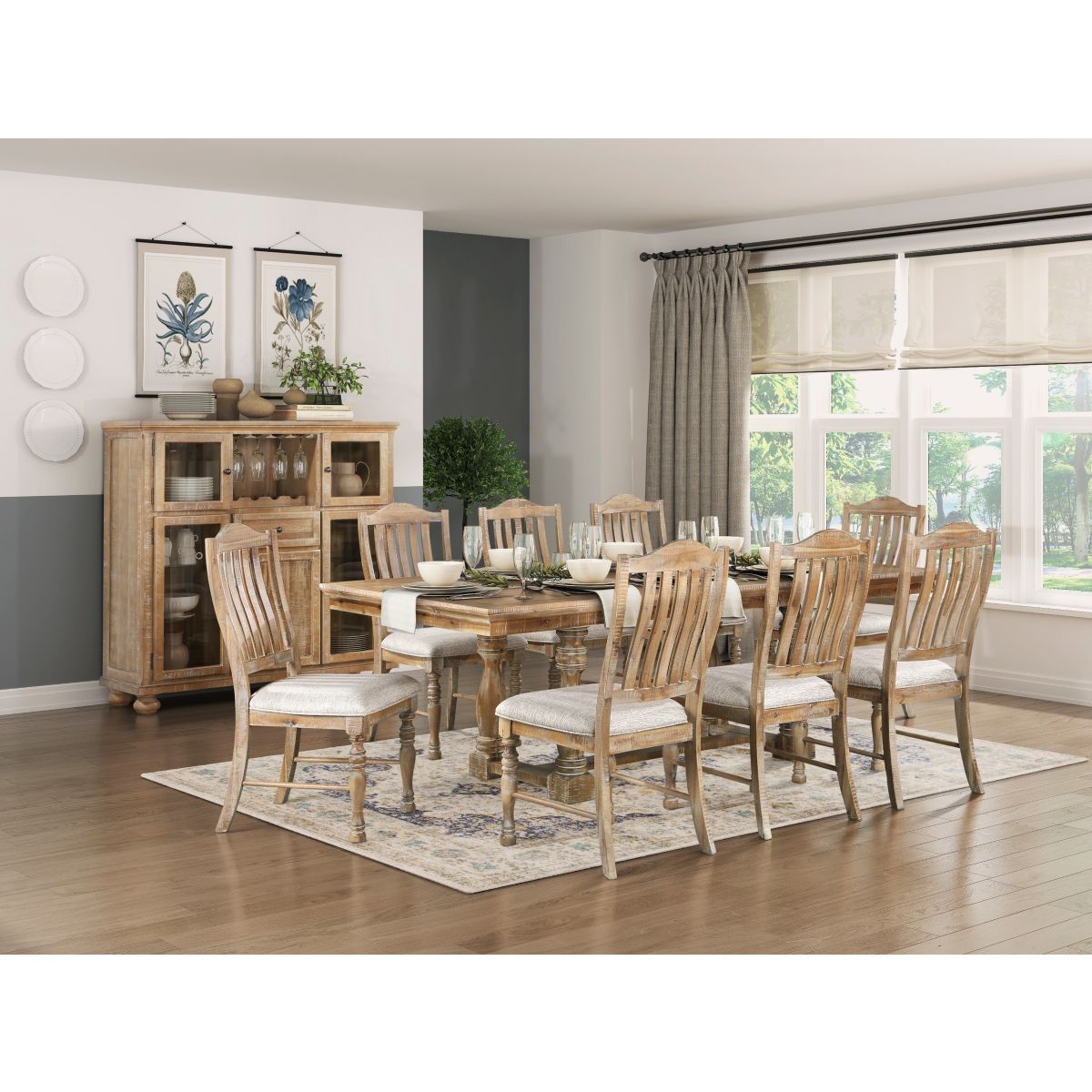 Weatherford - Side Chair (Set of 2) - Gray