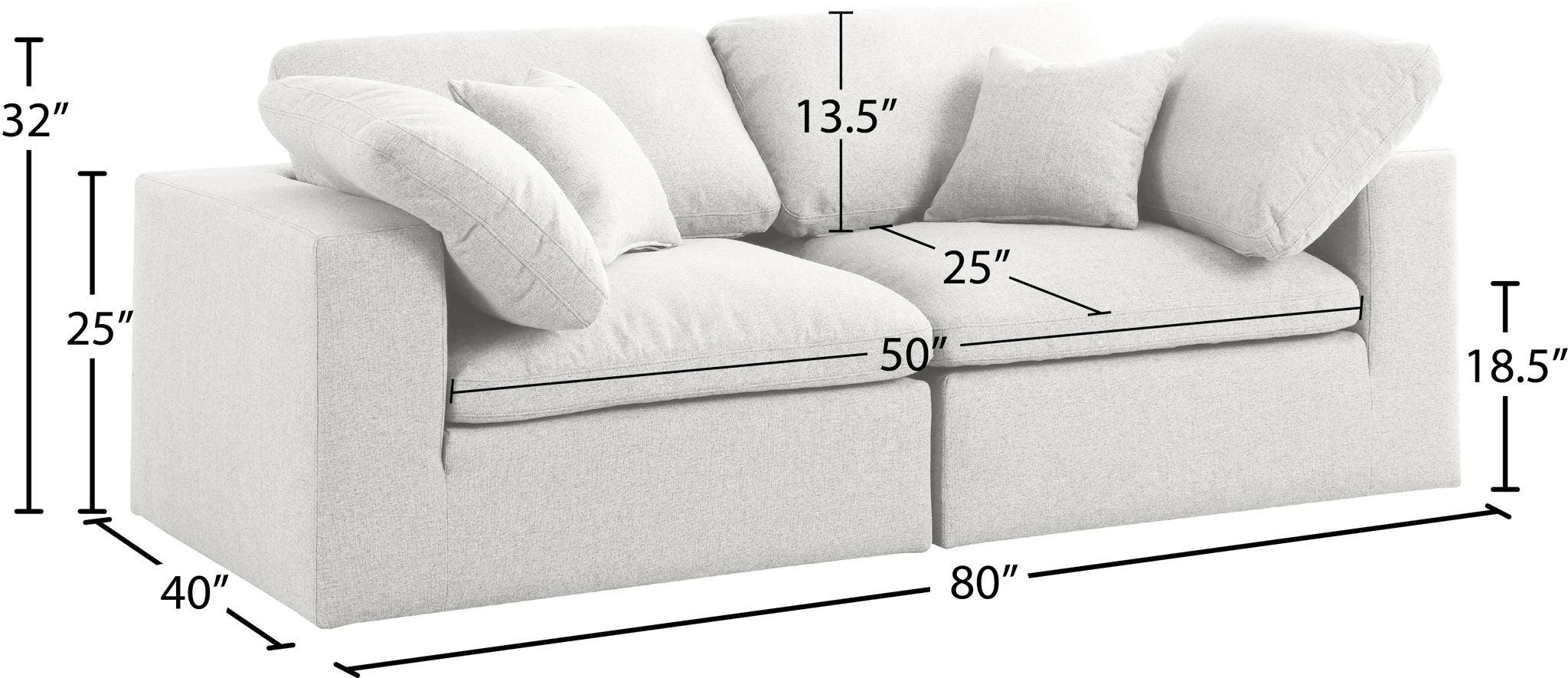 Serene - Modular 2 Seat Sofa