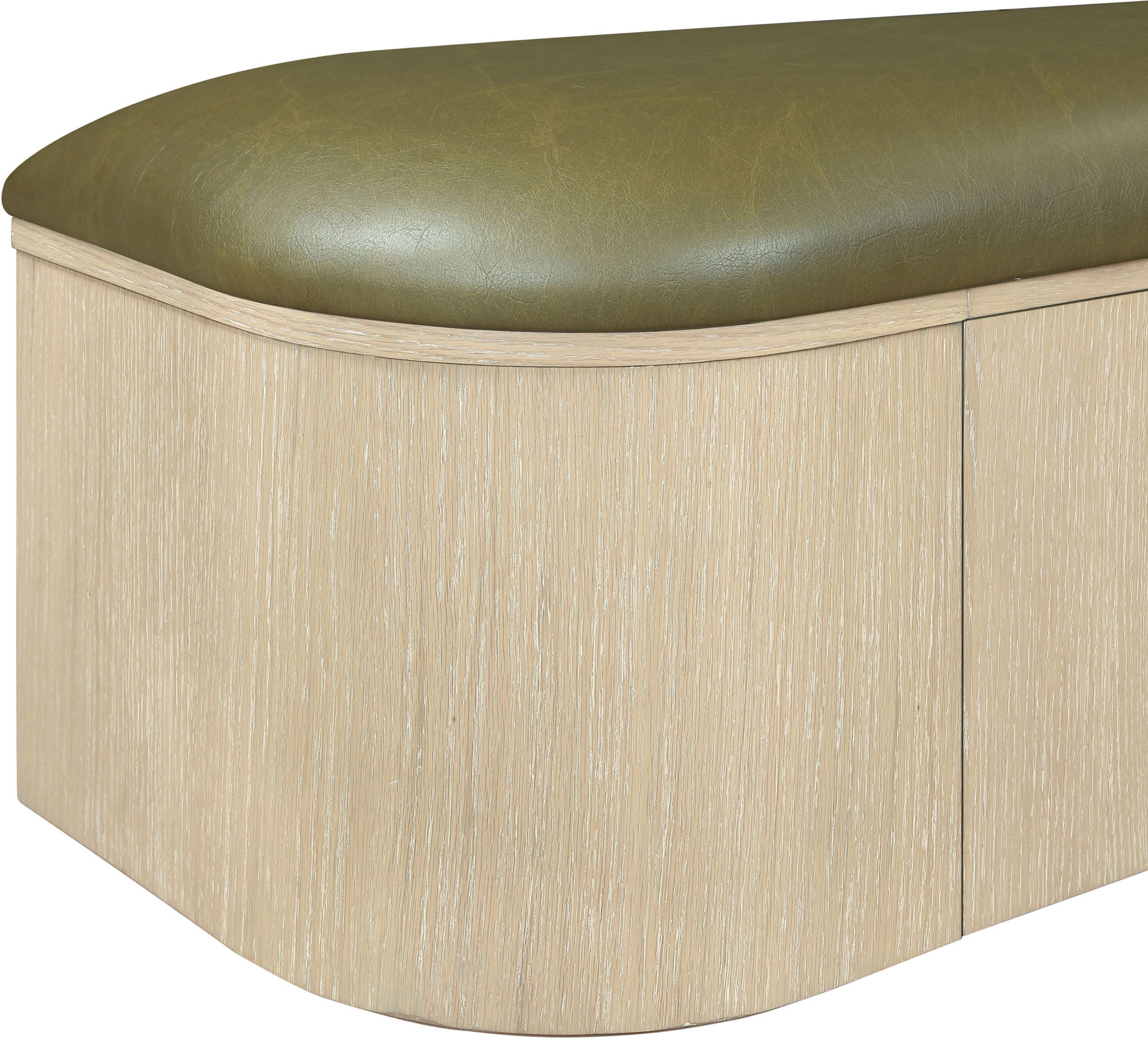 Velden - Upholstered Storage Bench With Stained Natural Base