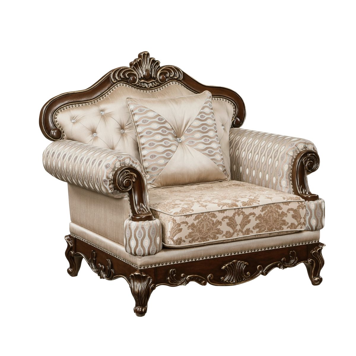 Balthasar - Chair - Cherry / Beige