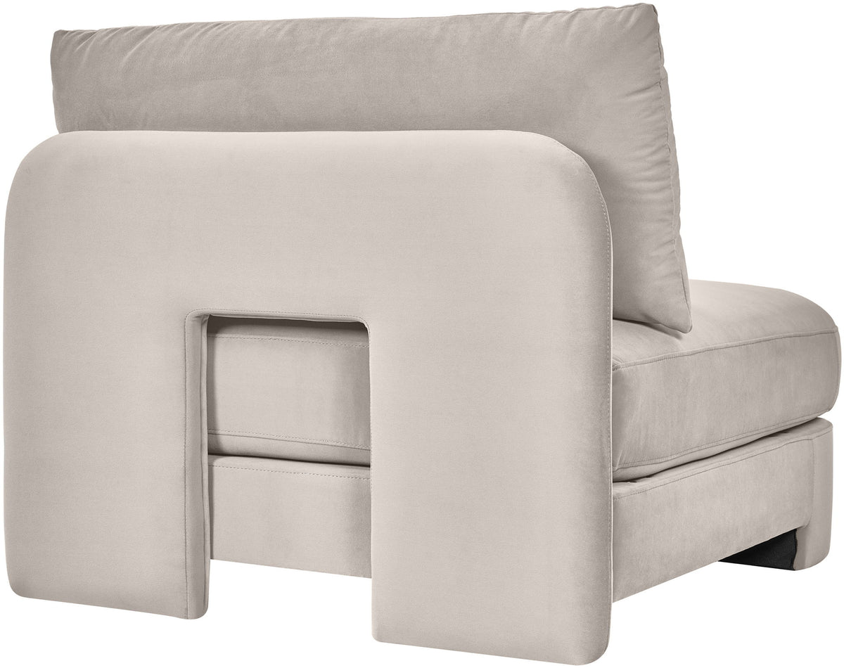 Hammond - Velvet Performance Fabric Upholstered Armless Chair