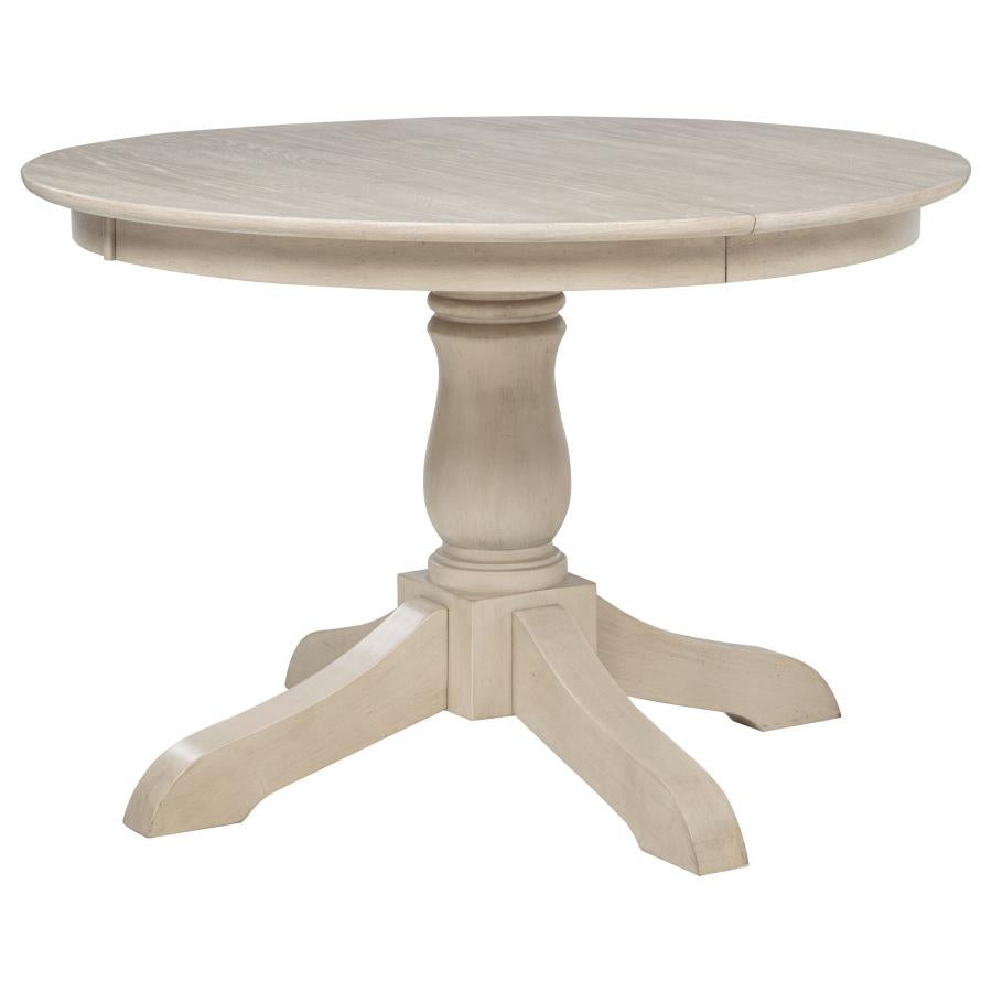 Orrison Oval 62-inch Wood Extension Leaf Dining Table Linen