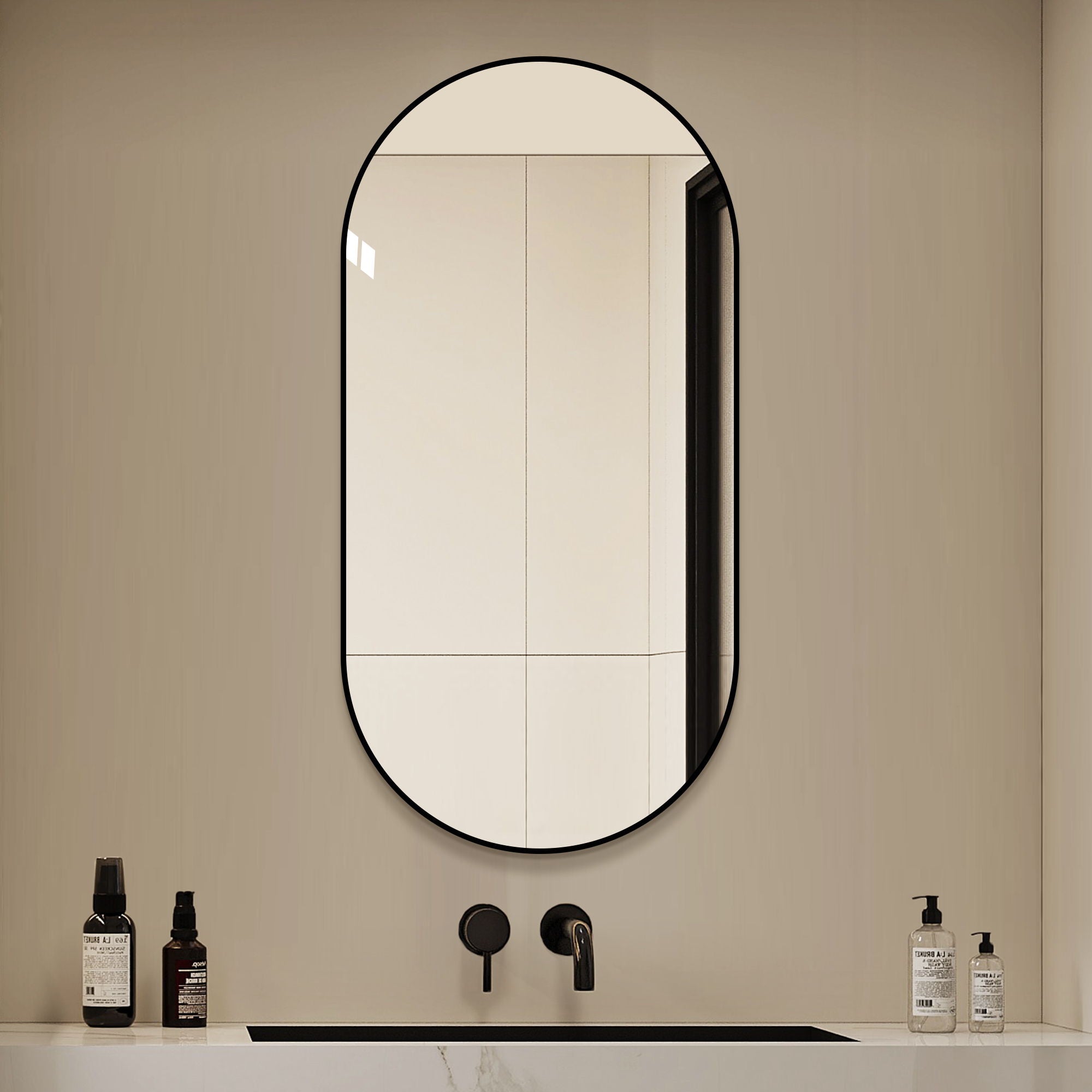 Modern Framed Bathroom Vanity Mirror