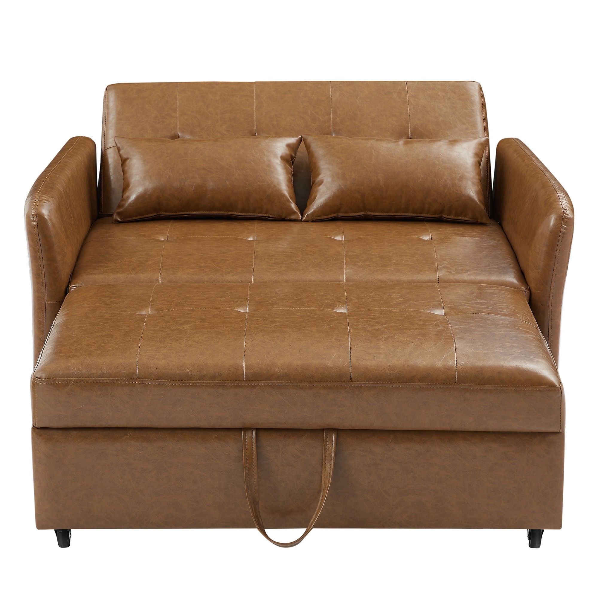 Convertible Sleeper Sofa Bed With 3 USB Ports