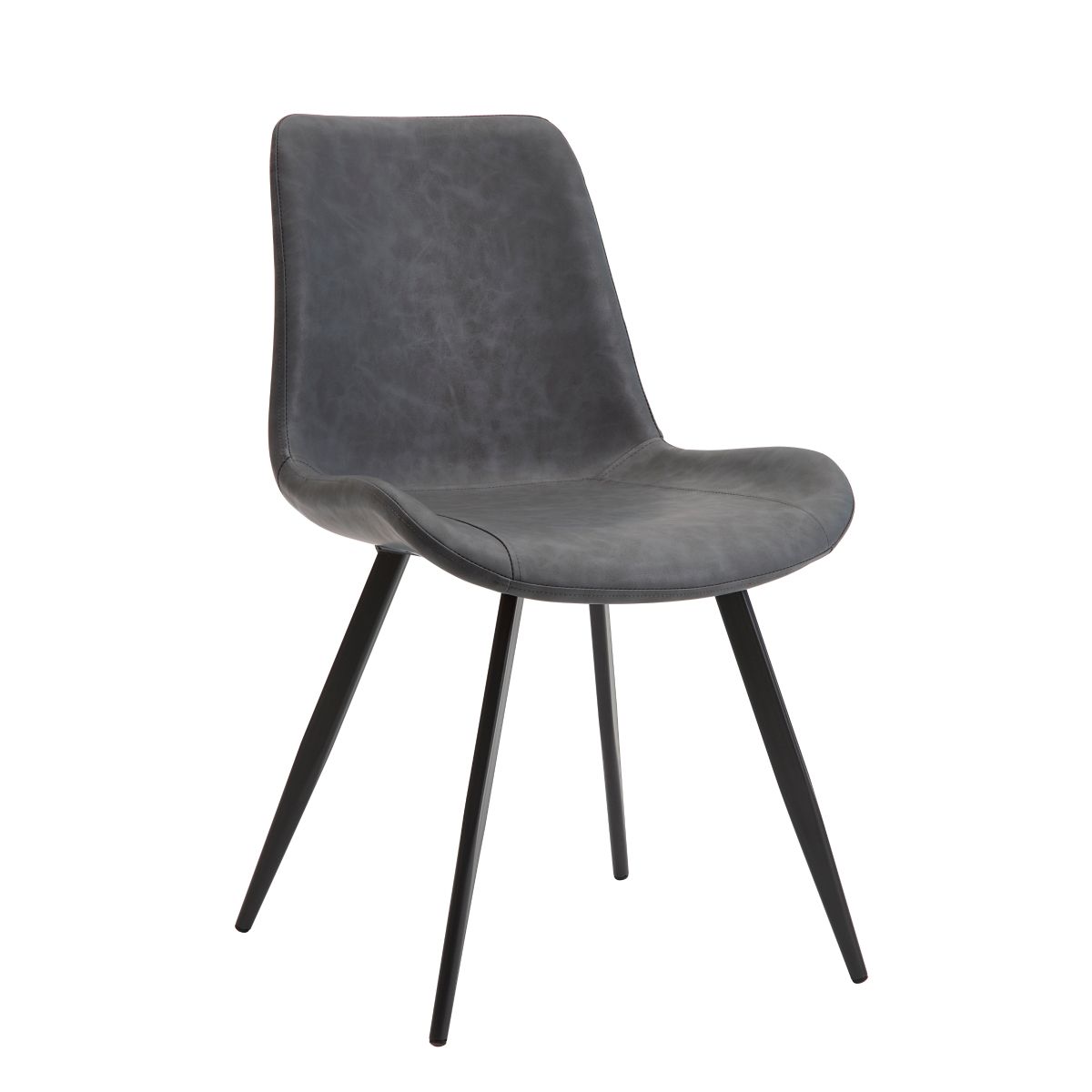 Brixley - 5 Piece Set (Table & 4 Side Chairs) - Dark Gray / White
