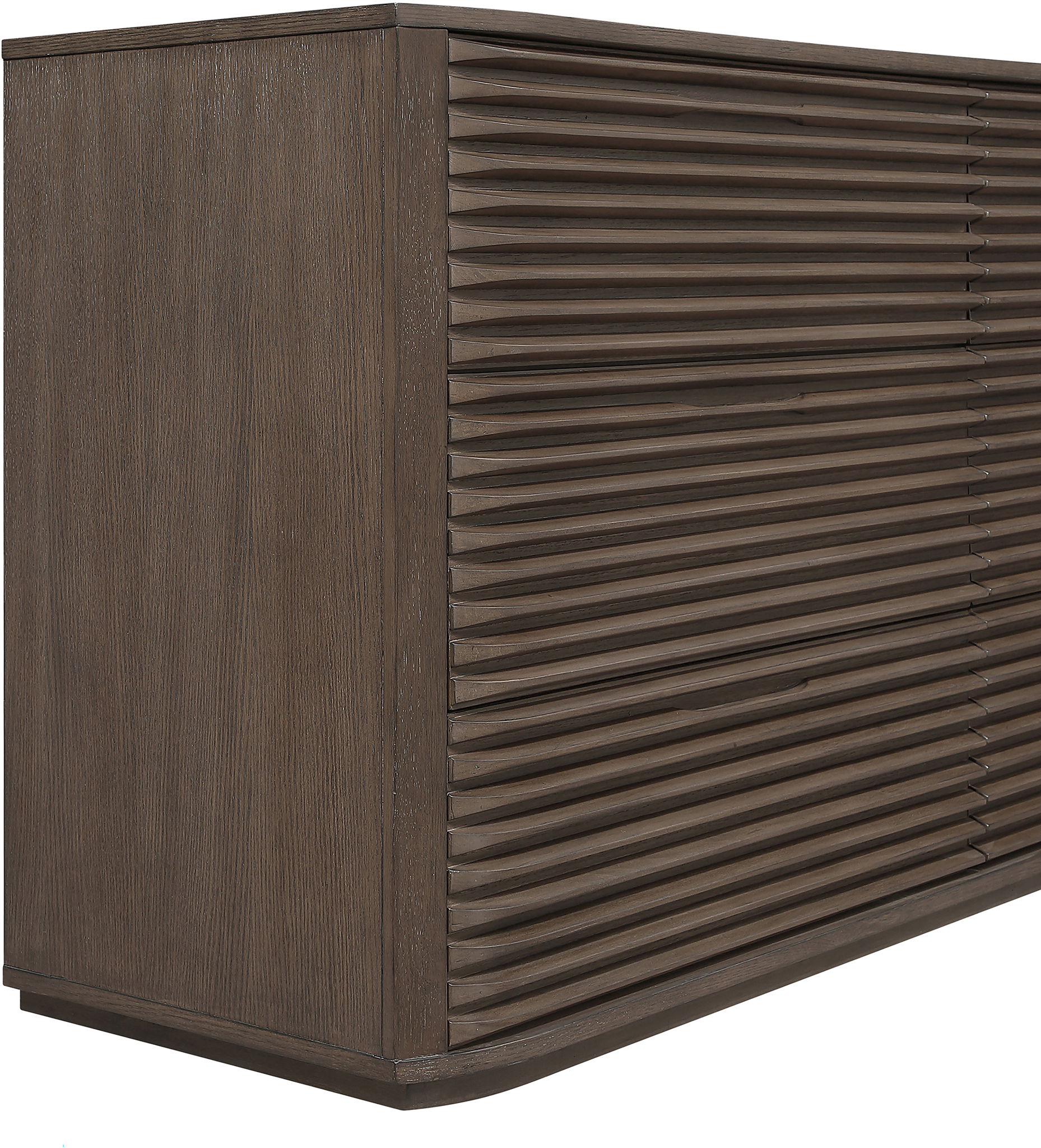 Morino - Oak Veneer And Solid Wood Dresser - Brown