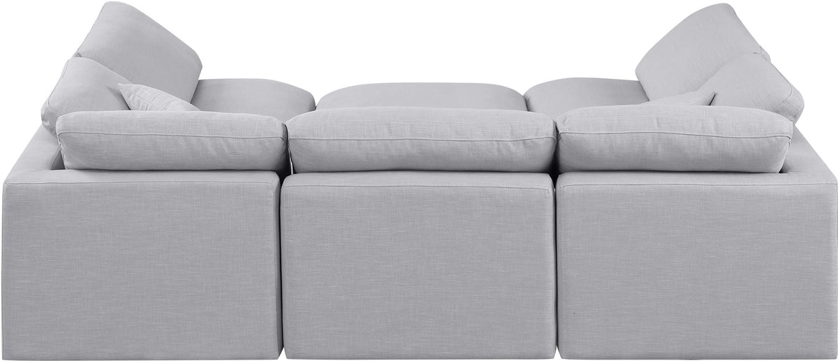 Indulge - Linen 6 Piece Modular Sectional