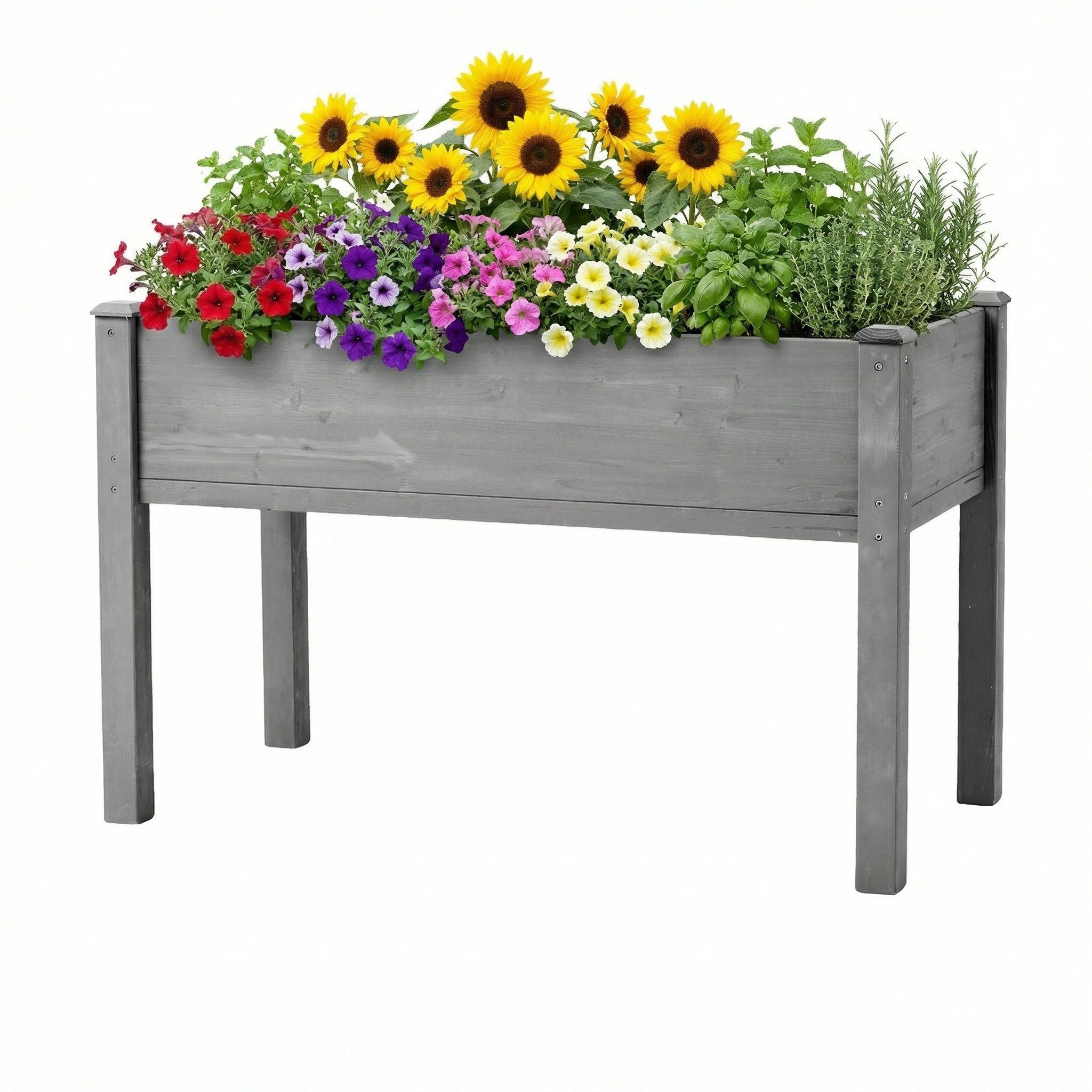 Elevated Raised Garden Bed For Outdoor
