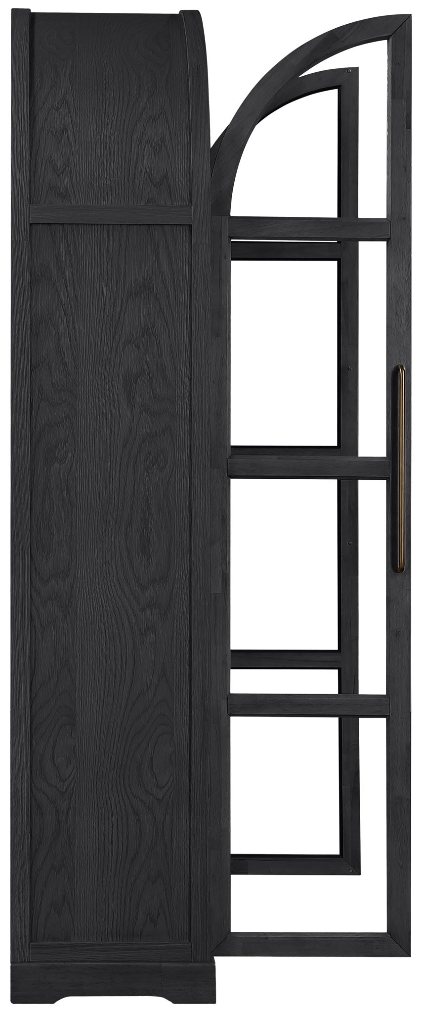 Corva - Solid Wood, Oak Veneer And Stainless Steel Storage Cabinet