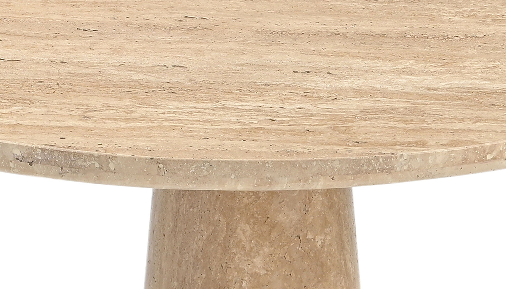 Fontelina - 30" Genuine Bistro Dining Table - Travertine