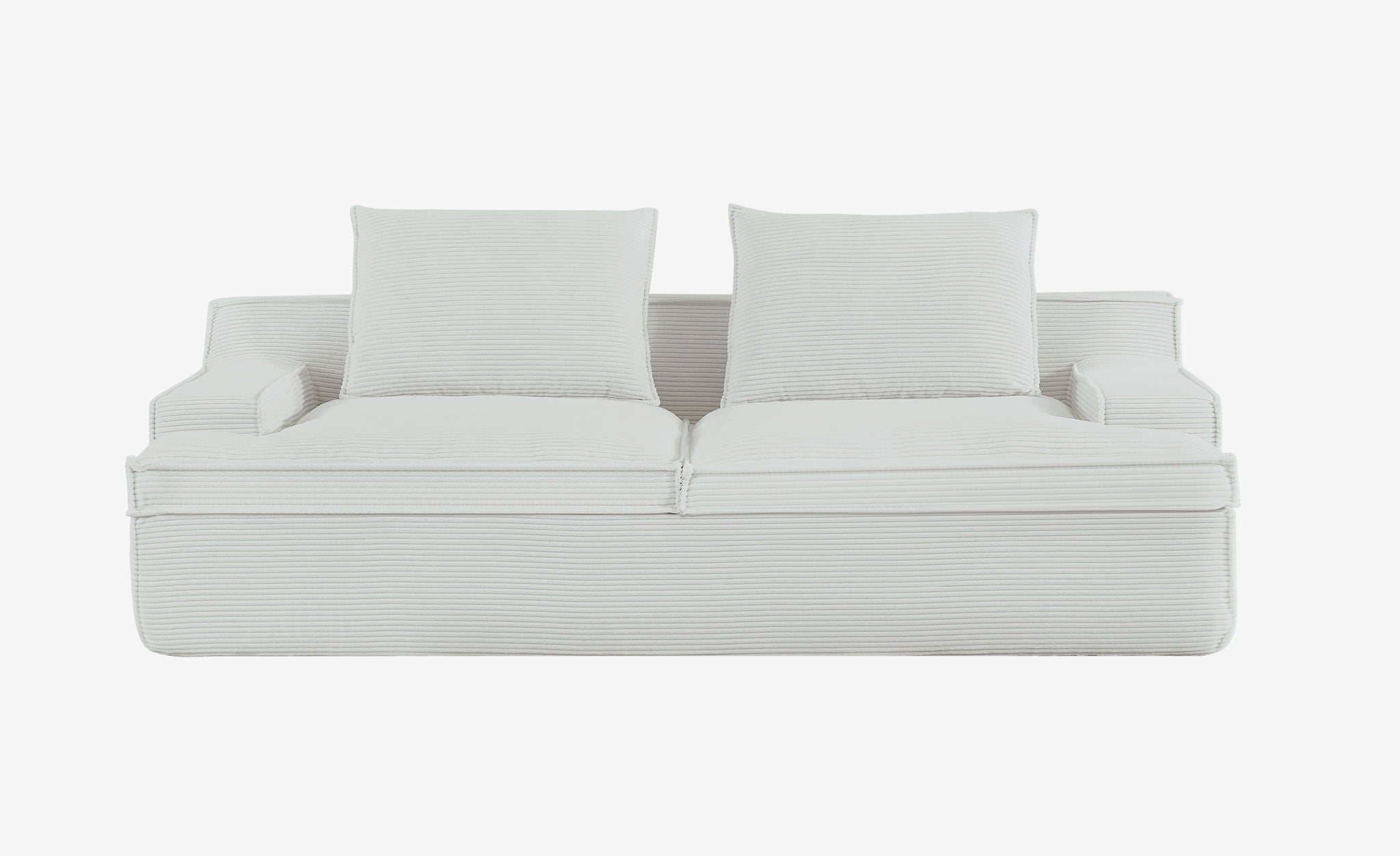 Nimbus - Oversized Full Foam 4 Seater Couch For Living Room Upholstered In Soft, Wide Armrests