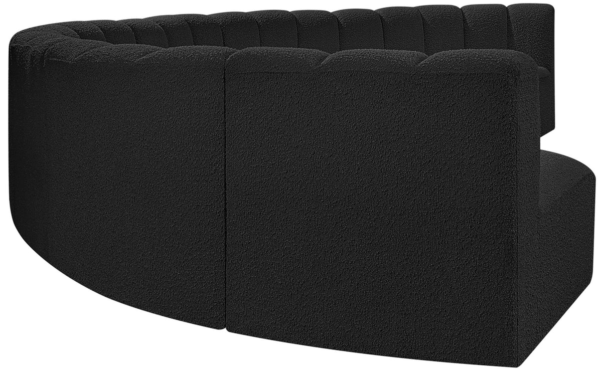 Arc - Boucle Fabric 8 Piece U-Shaped Modular Sofa