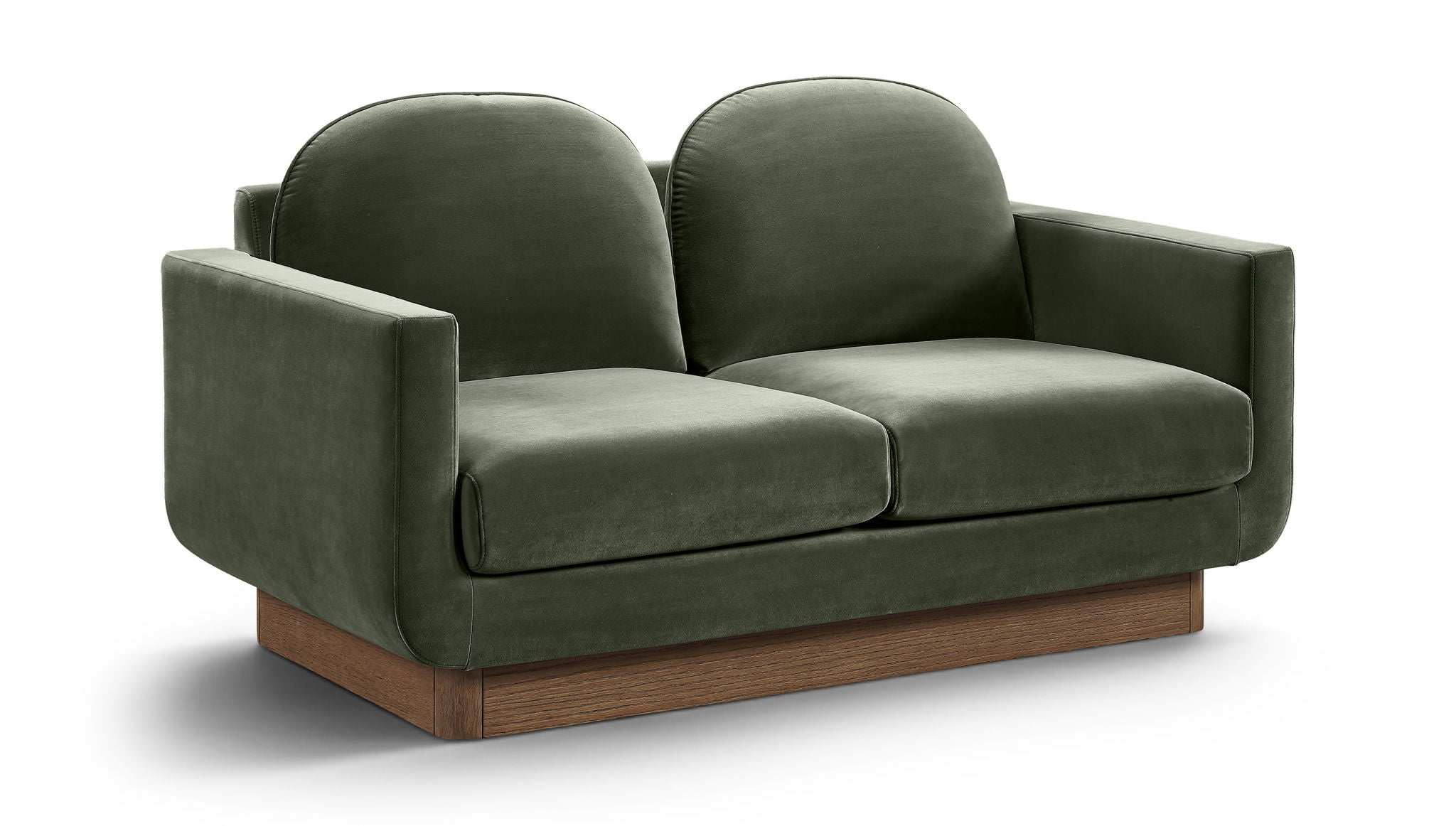 Diviento - Velvet Performance Fabric Upholstered Loveseat