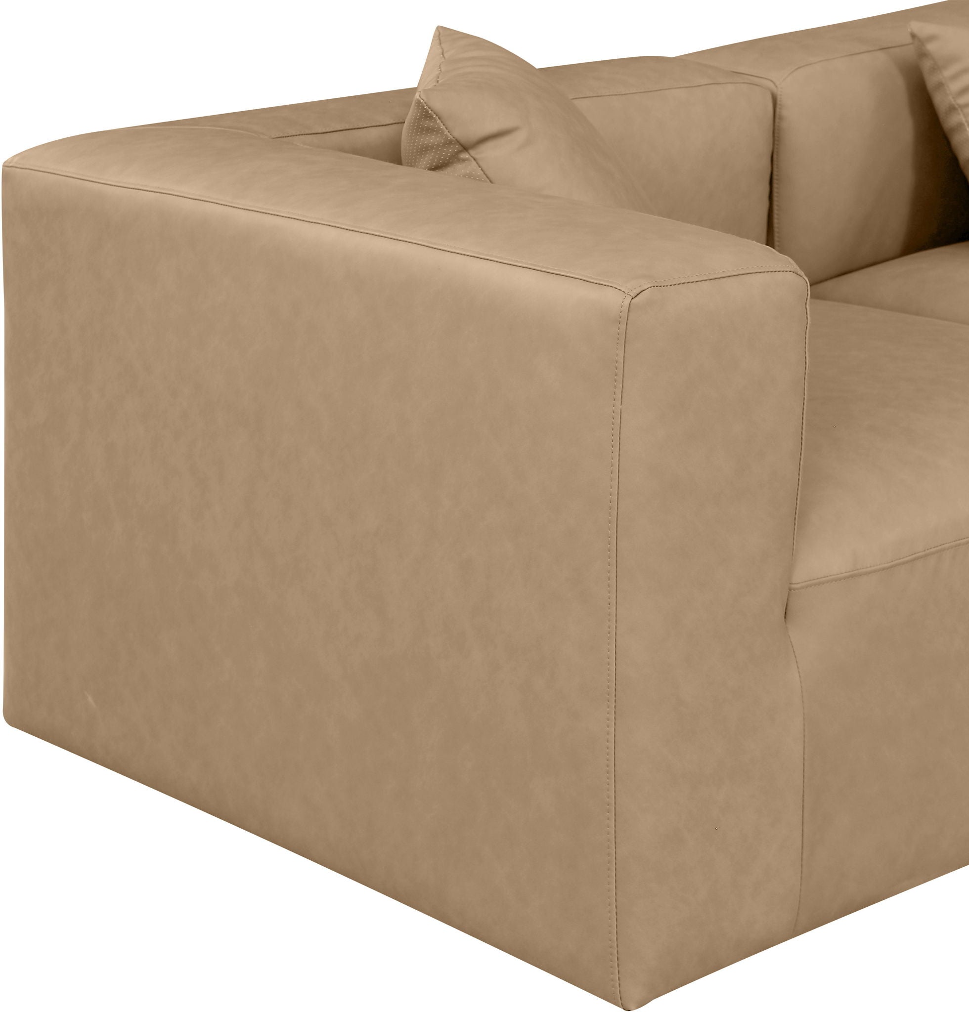Cube - 4 Piece Modular Corner Sectional - Tan