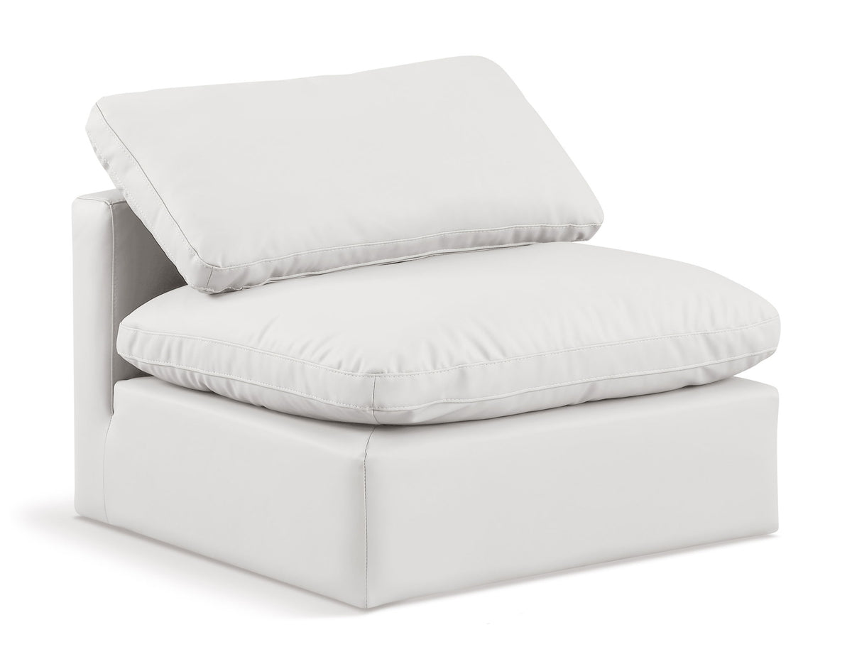 Indulge - Faux Leather Armless Chair
