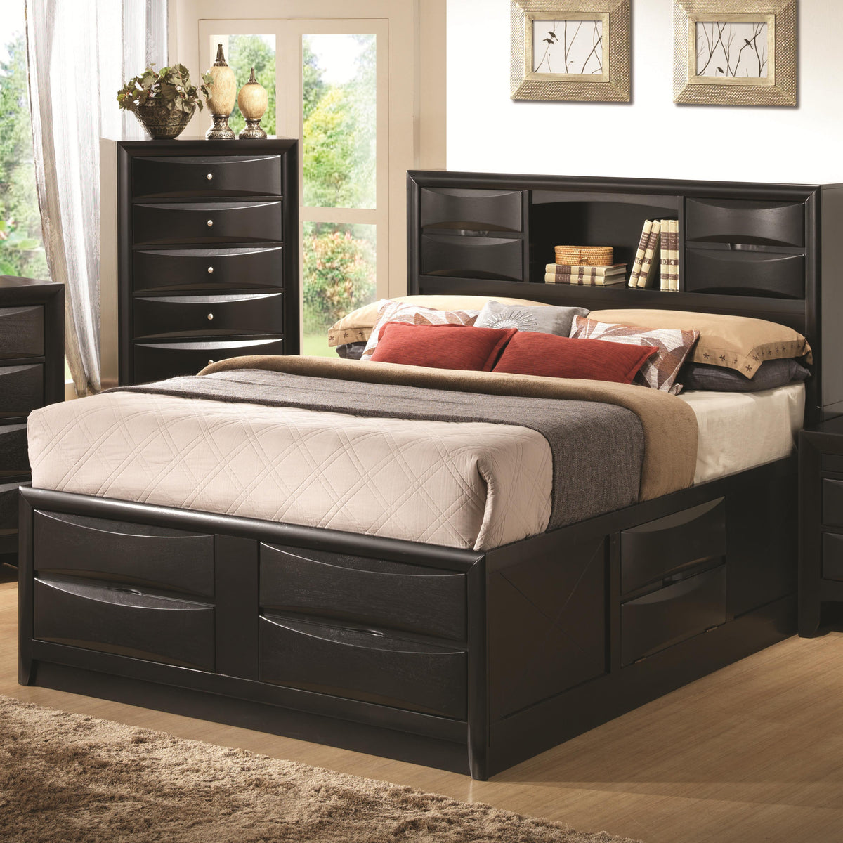 Briana California King Bed with Storage 202701KW