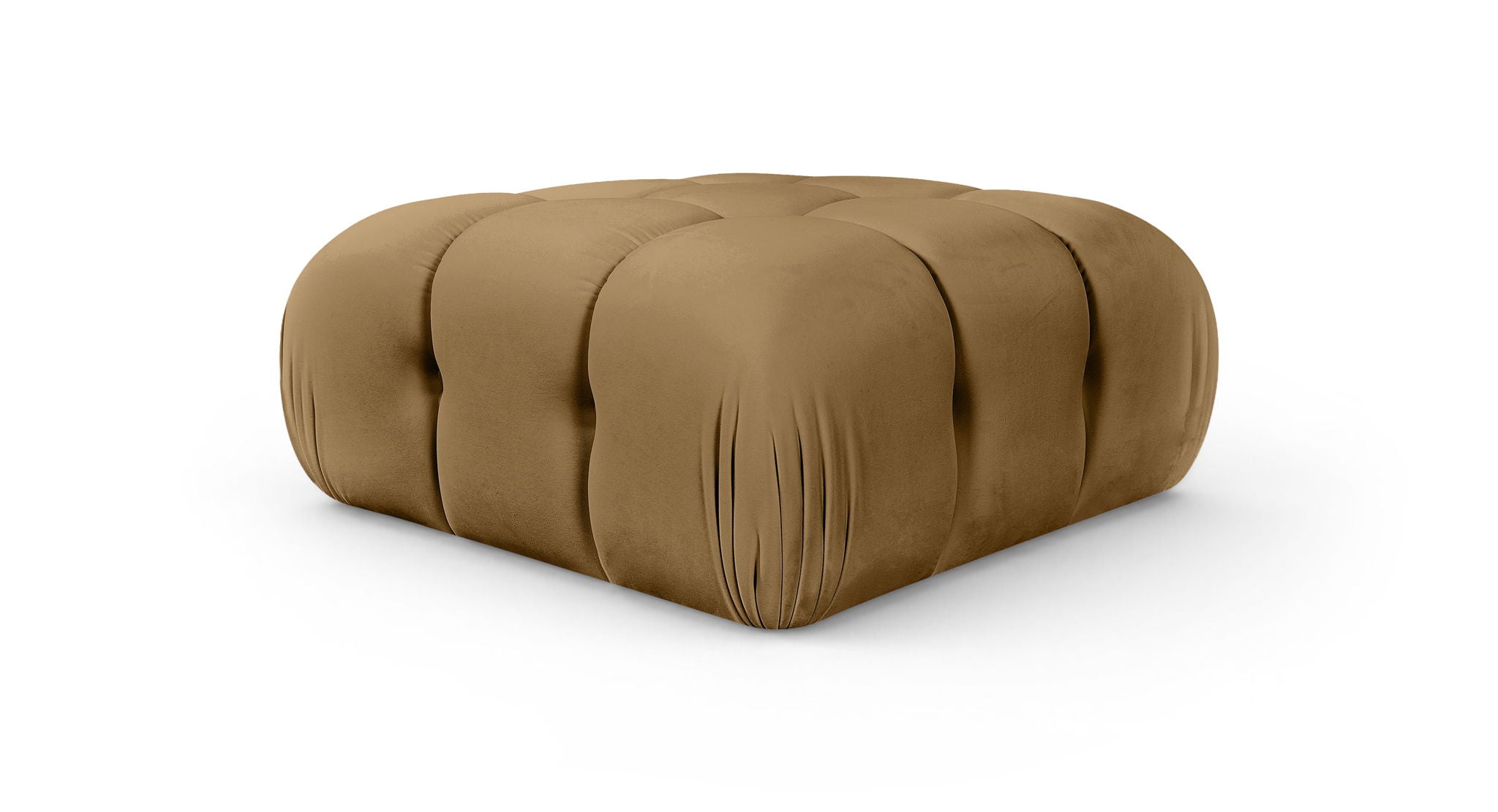 Orin - Velvet Performance Fabric Upholstered Modular Ottoman