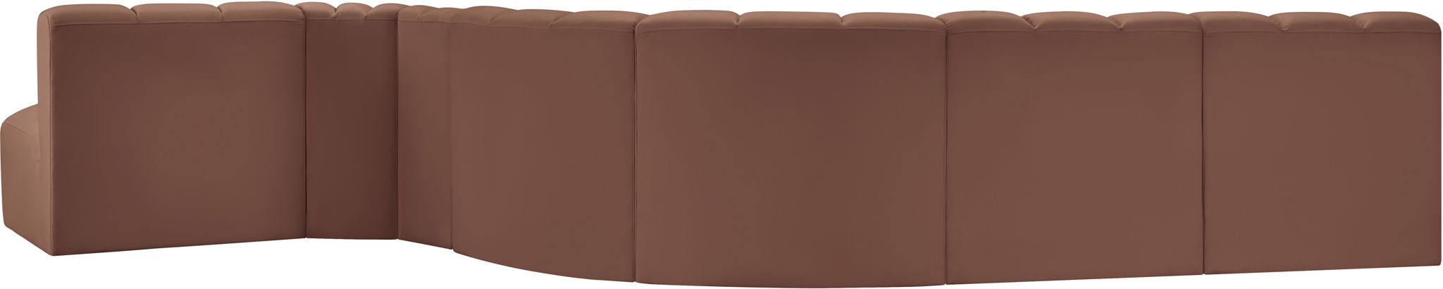 Arc - Faux Leather 7 Piece Modular Sofa
