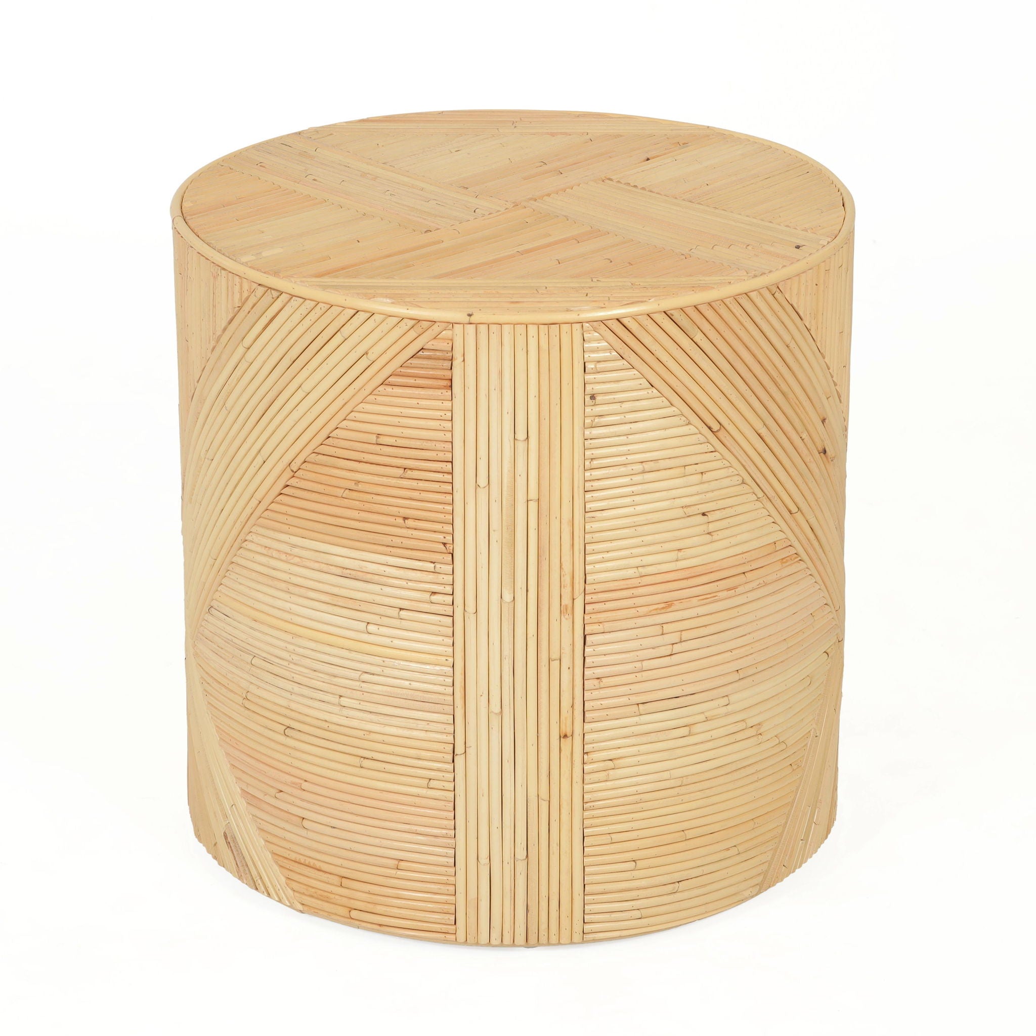 Matea - Rattan Cross Side Table - Natural