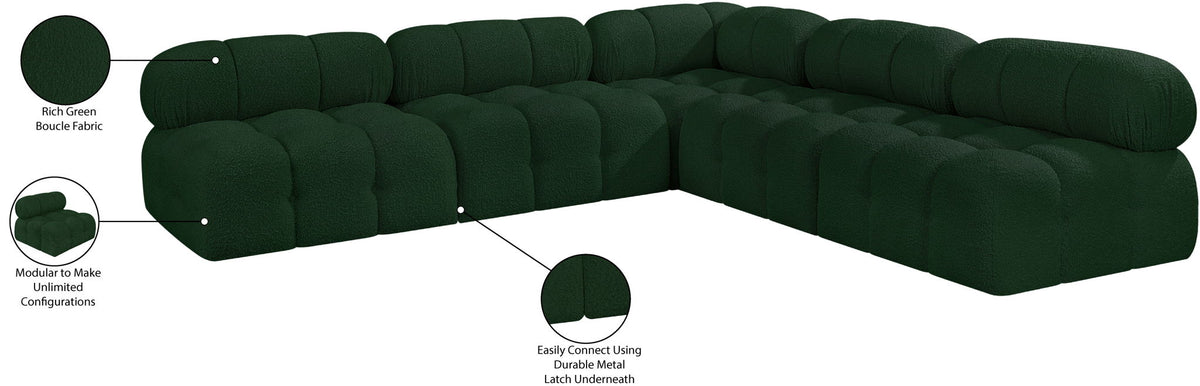 Ames - 5 Piece Fabric Modular Corner Sectional