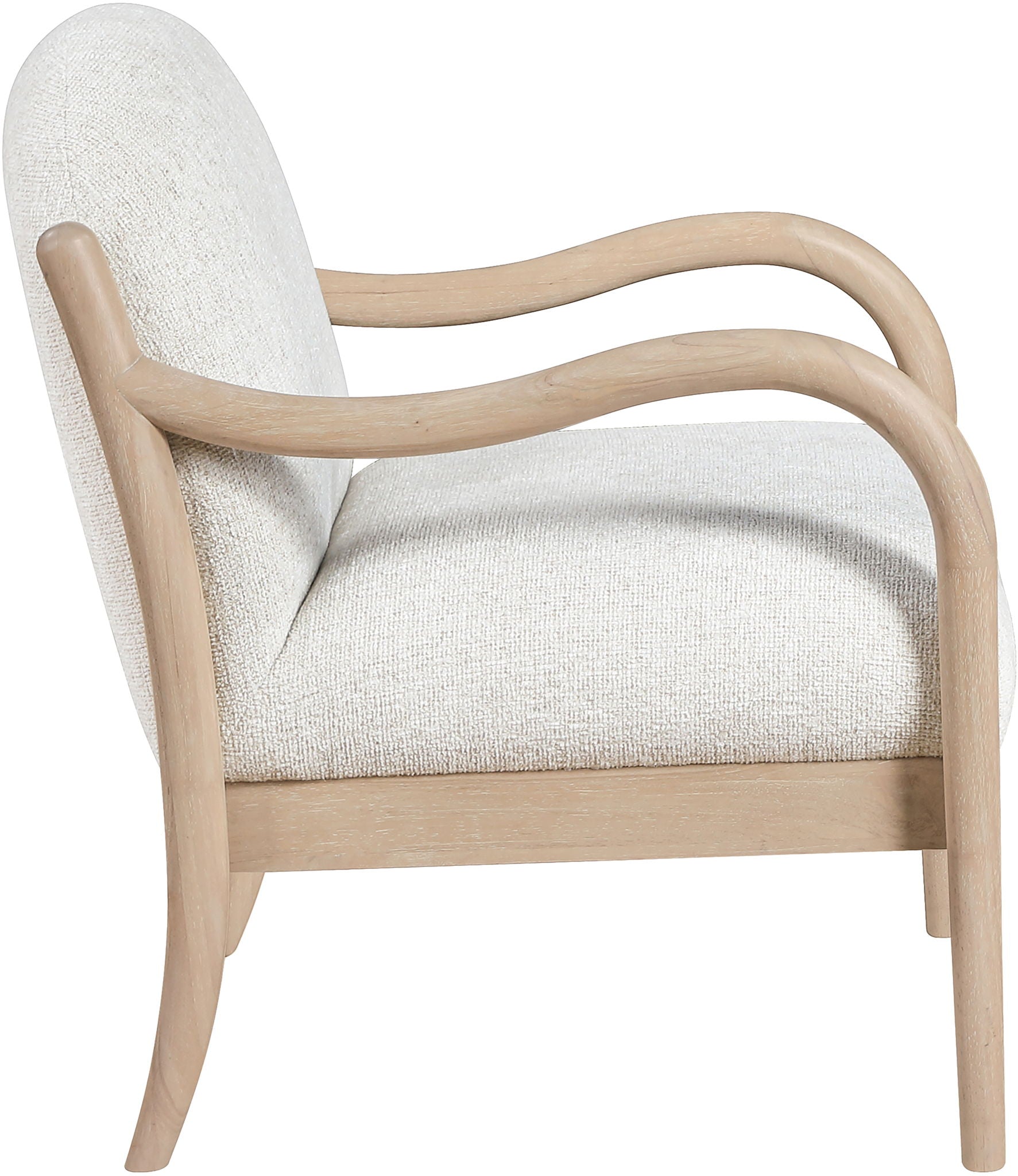 Helmsley - Performance Fabric Upholstered Accent Chair - Cream / Natural