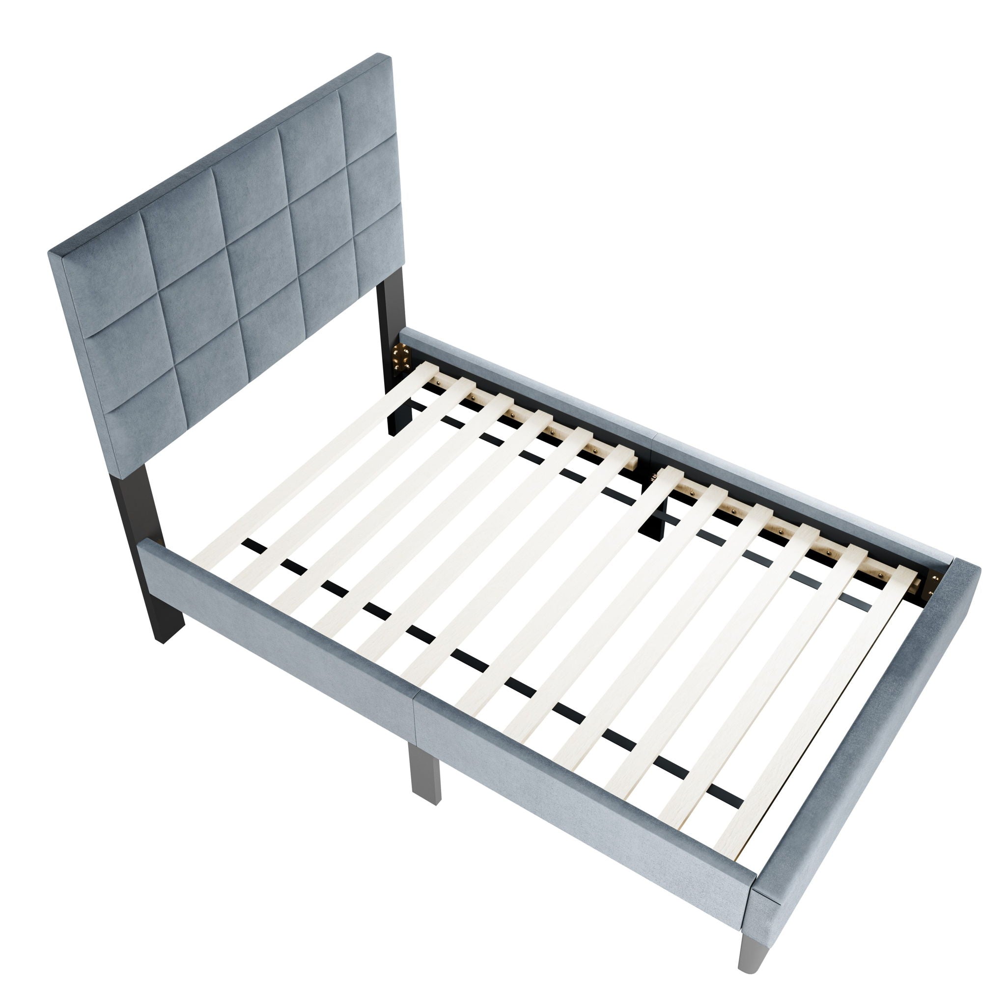 Modern Bed With Adjustable Headboard