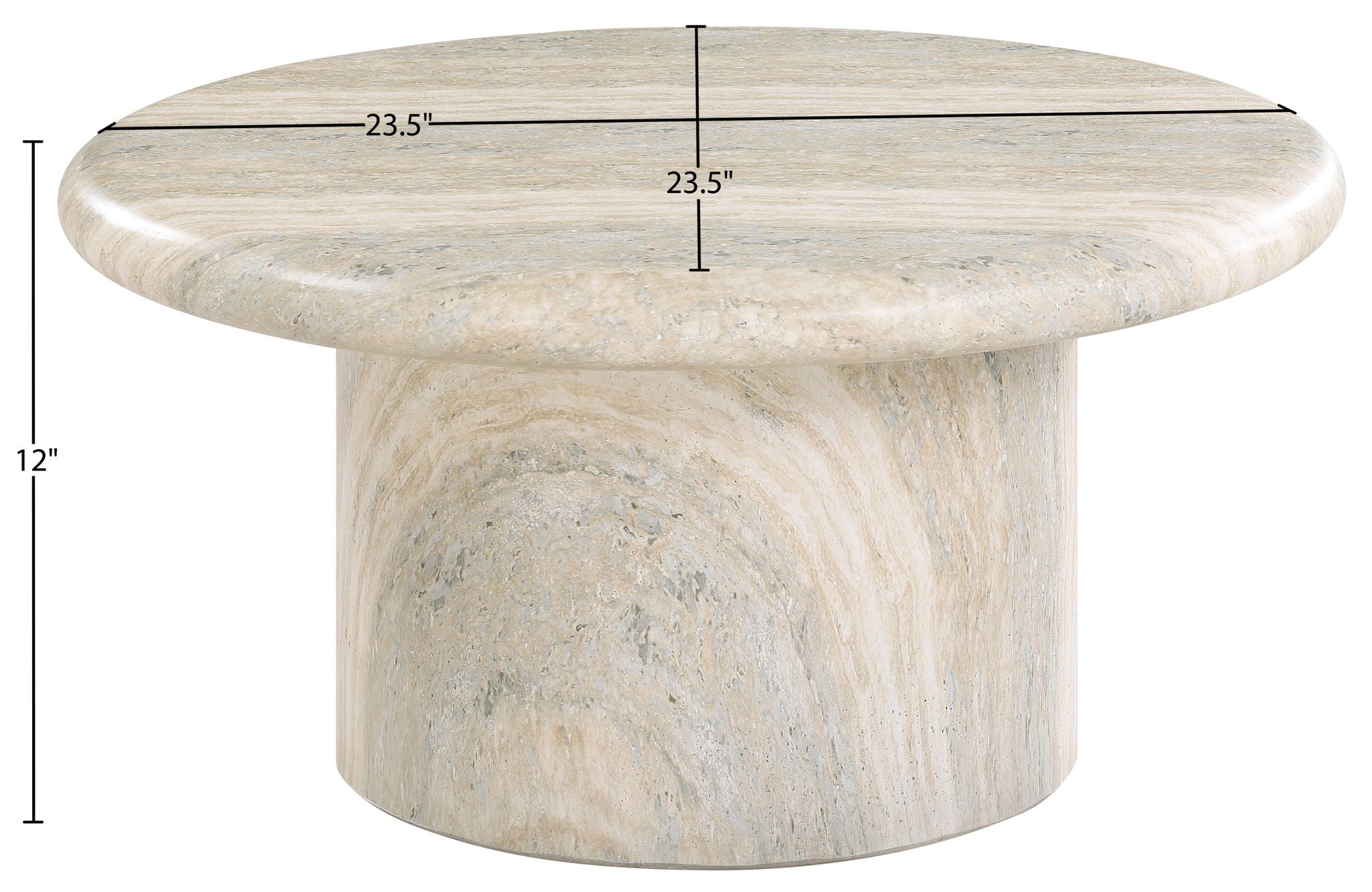 Emara - Concrete And Fiberglass Indoor / Outdoor Coffee Table